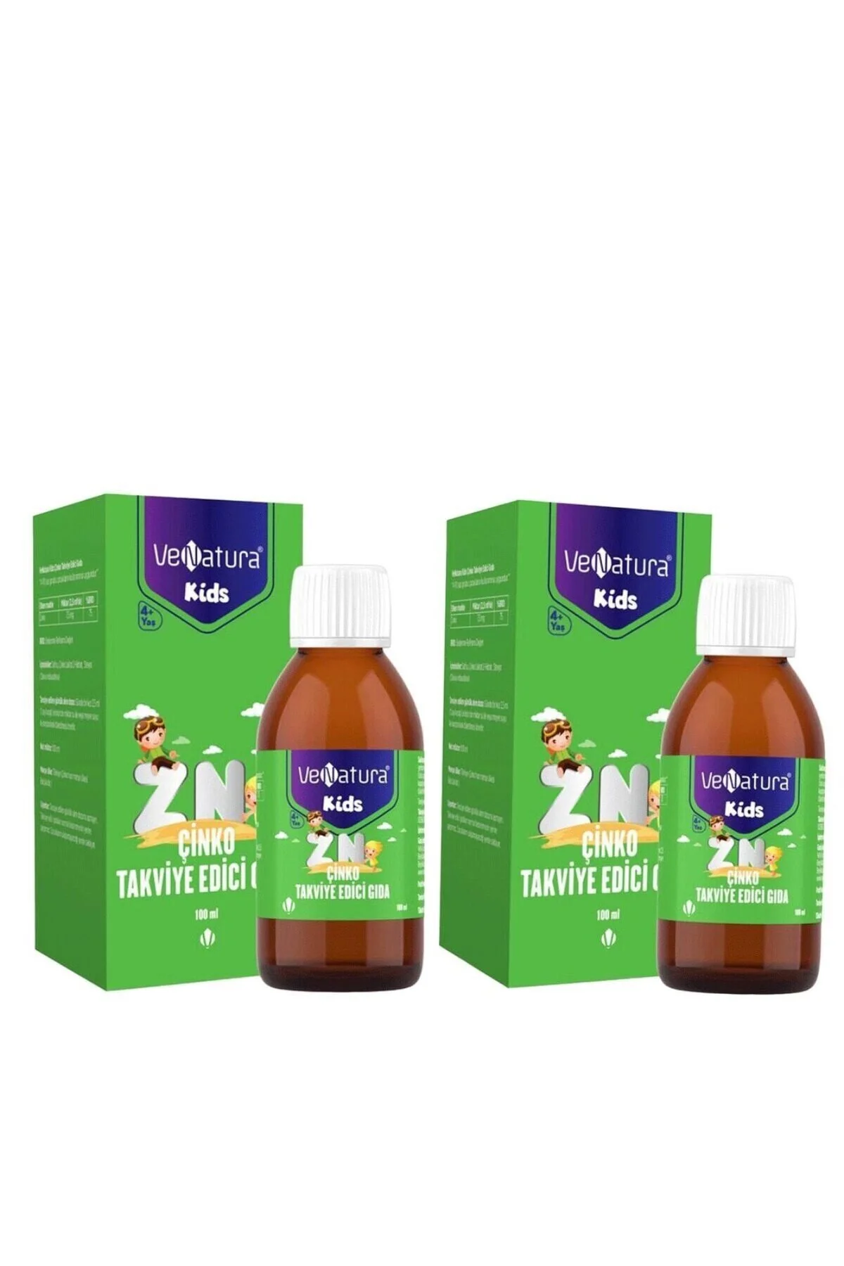 مینرال شربت روی بچه ها 100 میلی لیتر 2 قطعه Venatura