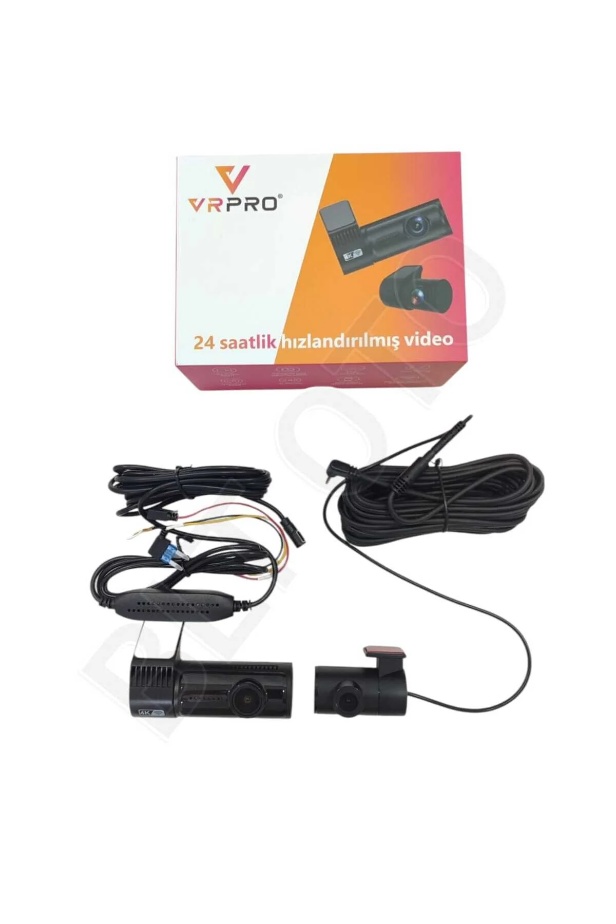 دوربین داشبورد ضبط داخل خودرو با 2 1.5 اینچ ERKAN 4K 30FPS 1080P برنامه تلفن + WIFI vr pro
