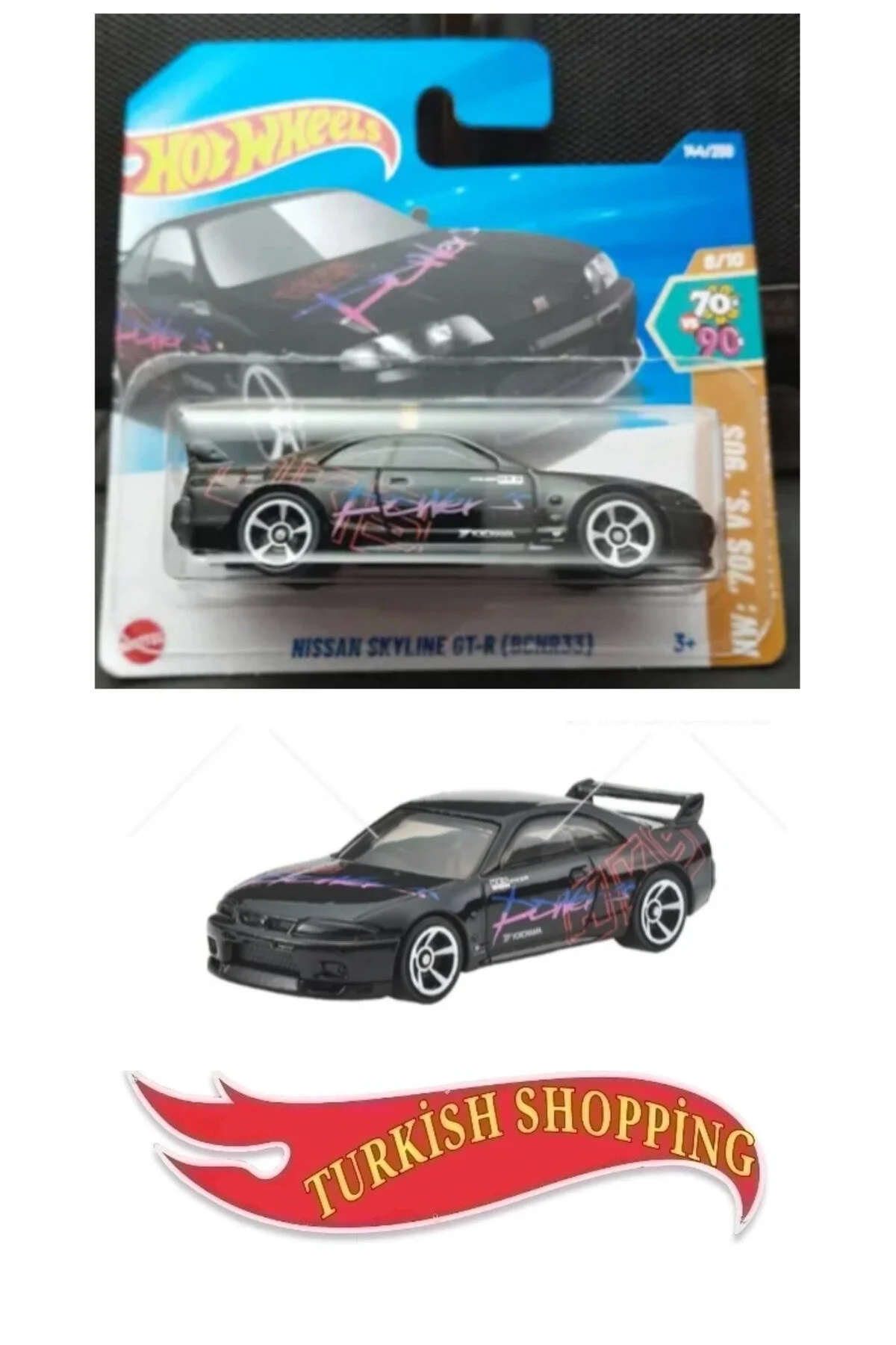 ماشین اسباب بازی 1:64 مقیاس 2025 مورد نیسان SKYLINE GT R هات ویلز اورجینال HOT WHEELS