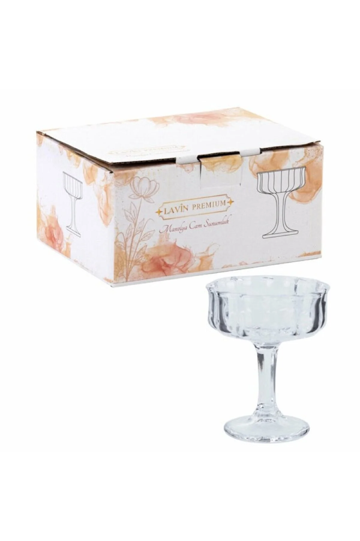 ظروف دکوری بشقاب و کاسه ارائه شیشه MANOLYA 6S 41980 LİLA HOME