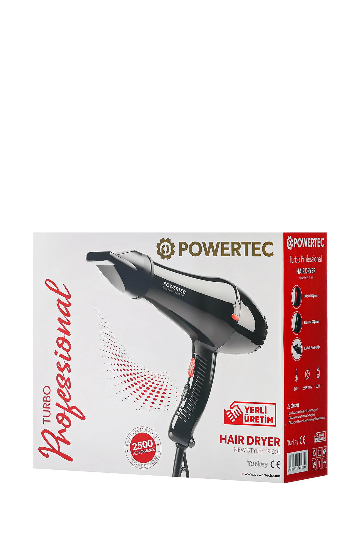 سشوار سیاه برقی و Tr 901 حرفه ای پاورتچ  Powertec
