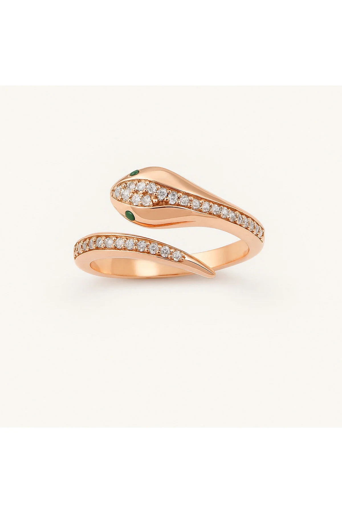 انگشتر نقره ای زنانه حلقه زن استرلینگ 925 الگوی مار سواروسکی اورجینال Swarovski