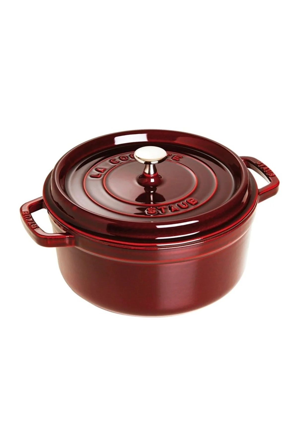 قابلمه 405093570 CAST COU یک دور دیگر BURGUNDY 24 سانتی متر STAUB