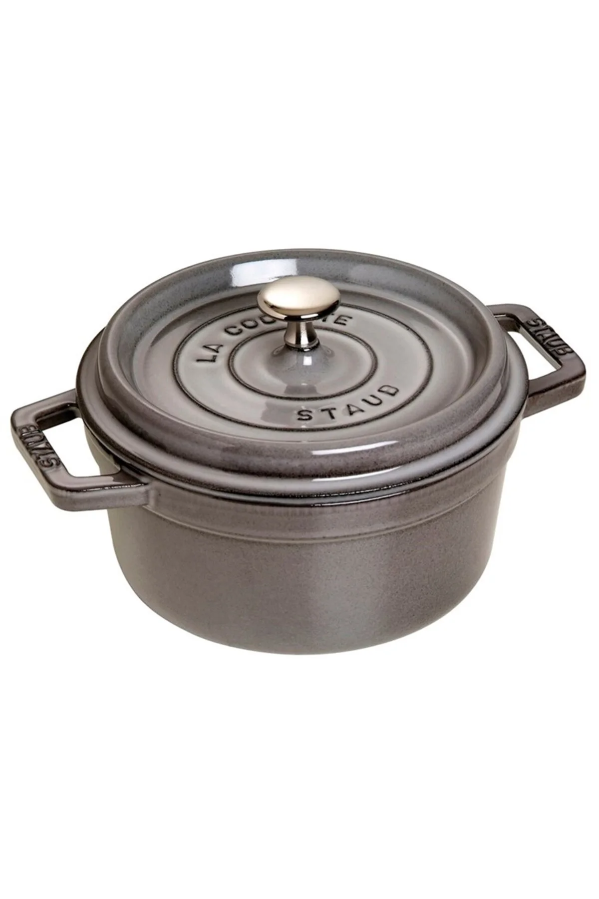 قابلمه وسایل آشپزی ریخته گری LA COCOTTE | گرافیتی خاکستری 20 سانتی متر 2.2 L ROUND 405093040 STAUB