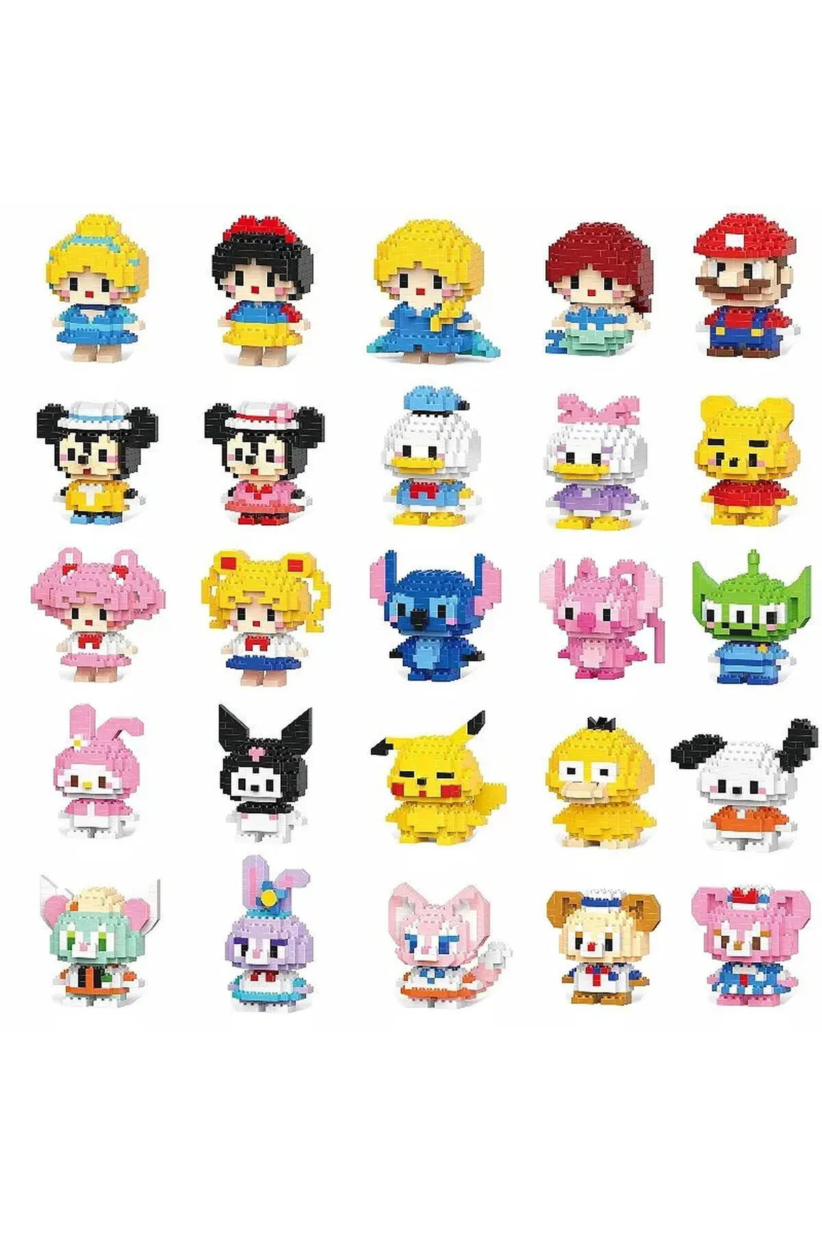 پازل سه بعدی | PINKYDAY DAISY DUCK – مجموعه مینی بلوک با هدیه شگفت انگیز SUNSTER COMPANY™ 137 قطعه Bricks