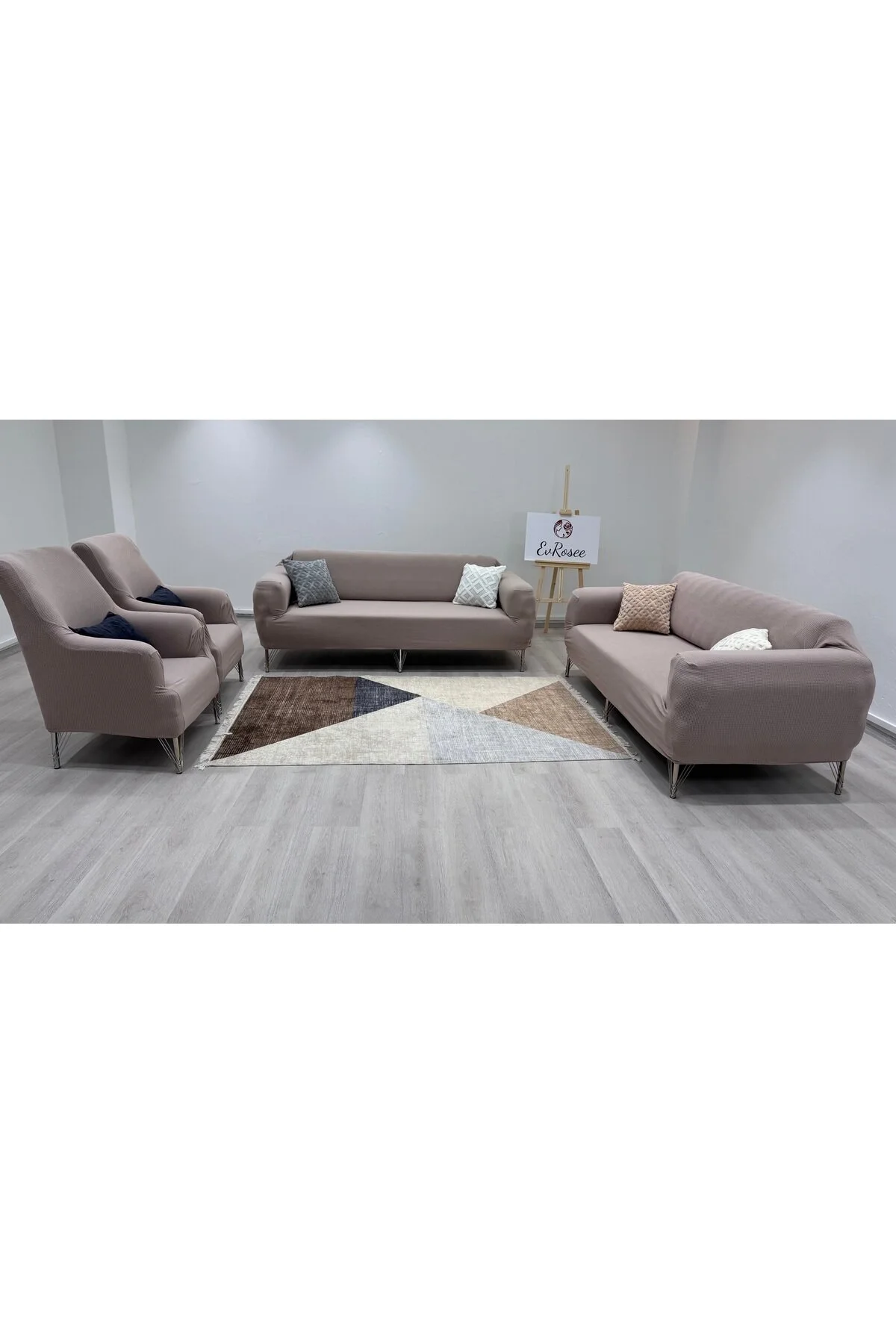 روکش مبل مجموعه پوشش صندلی LYCRA 3 1 CASE SET PRODUCT NEWPILE HOME EvRosee