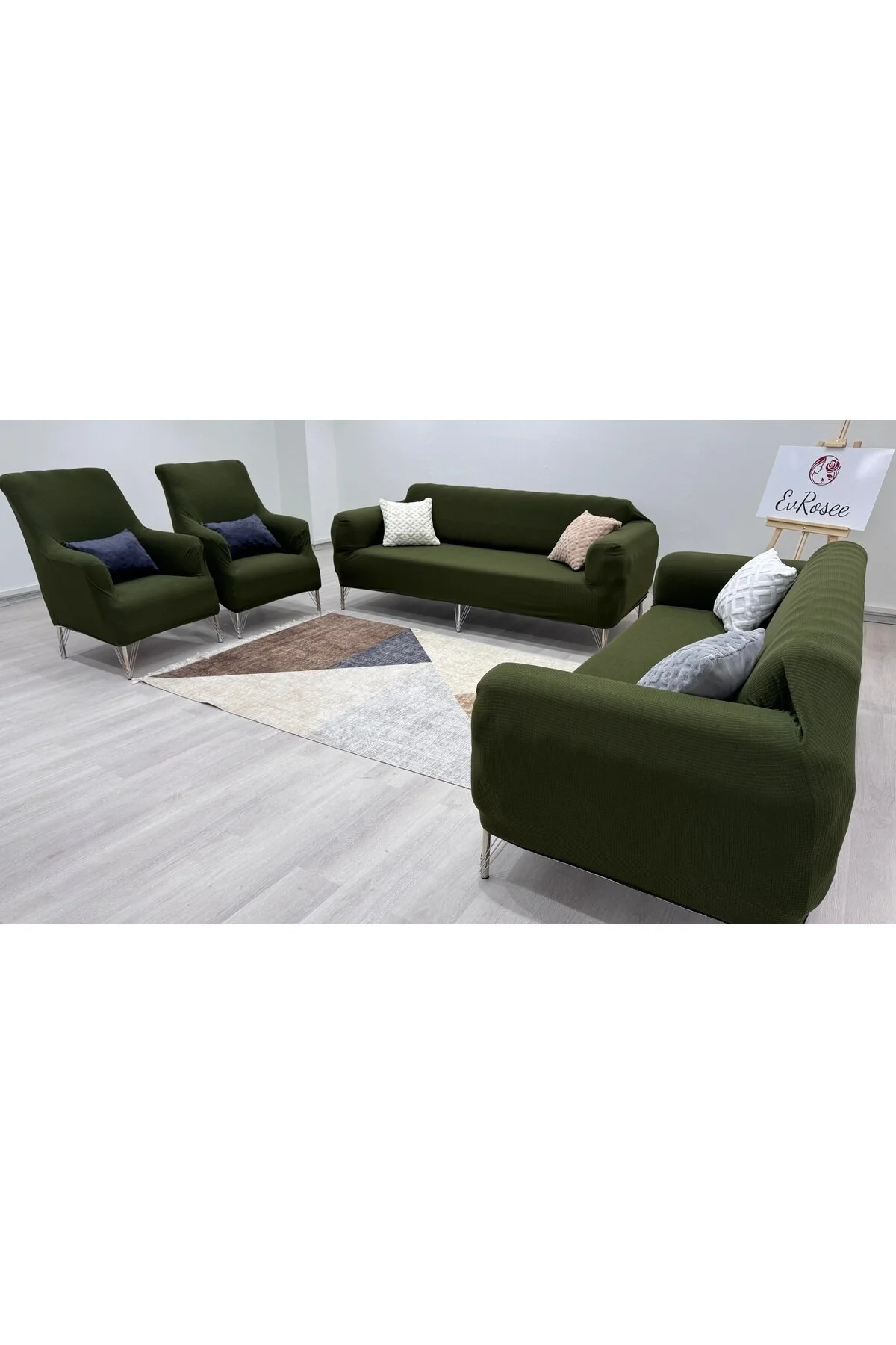 روکش مبل مجموعه پوشش صندلی LYCRA 3 1 CASE SET PRODUCT NEWPILE HOME EvRosee
