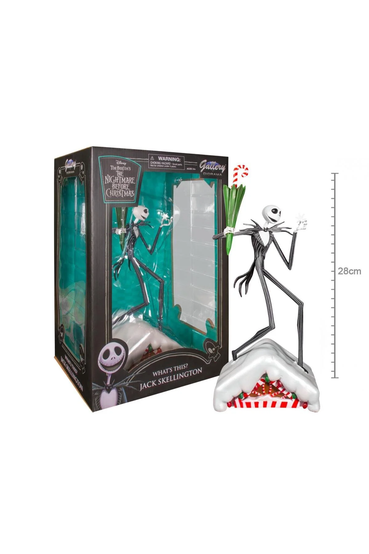فیگور DIAMOND DISNEY NIGHTMARE BEFORE CHRISTMAS GALLERY این مجسمه جک پی وی سی 28 سانتی متری چیست Diamond Select