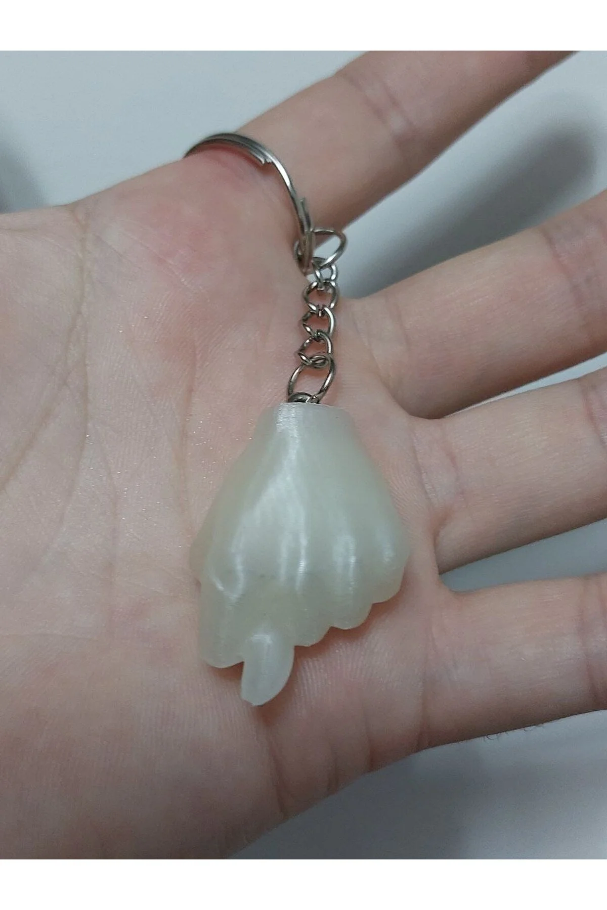 جلیقه کلید سبز فسفری A KEYRING NAH KEYCHAIN با کیفیت ناز و خنده دار نام شخصی nahtarlık