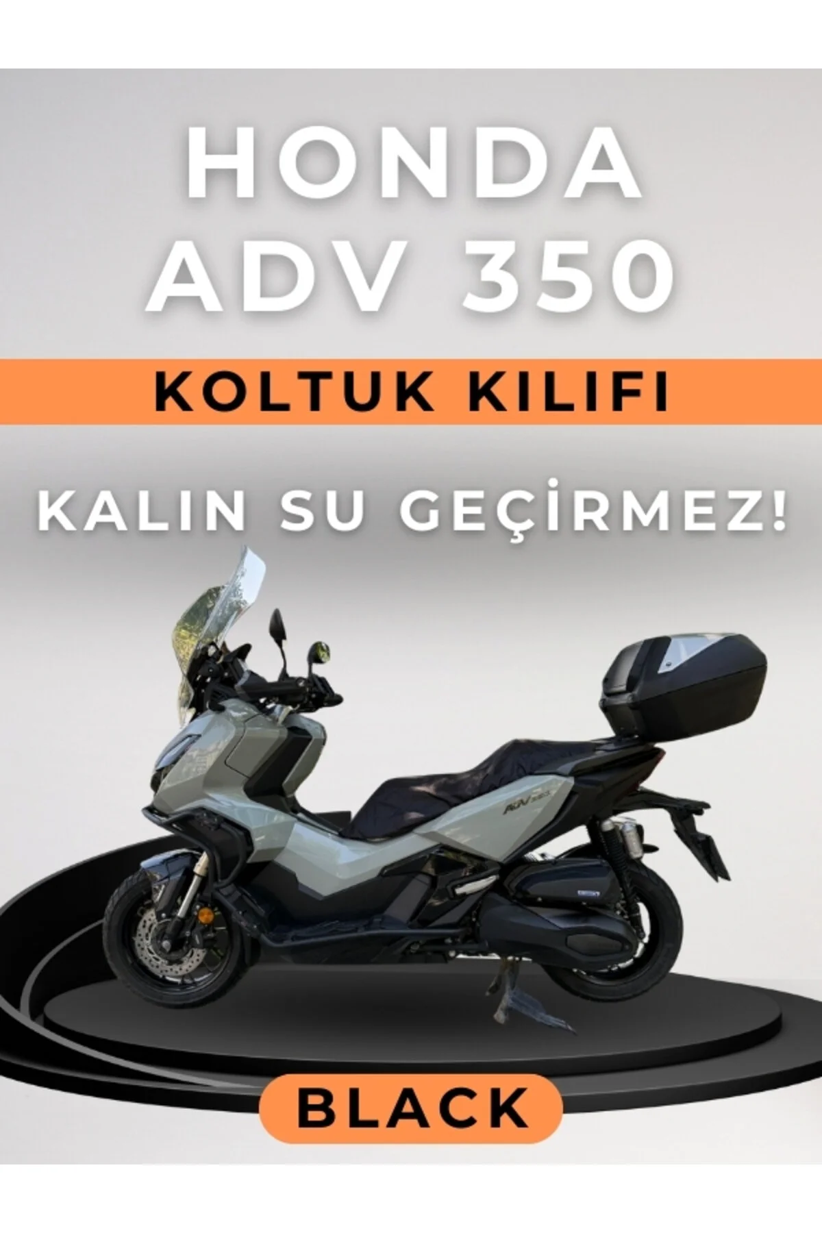 روکش زین موتورسیکلت سازگار با صندلی HONDA ADV 350 BLACK ضخیم و ضد آب ADM