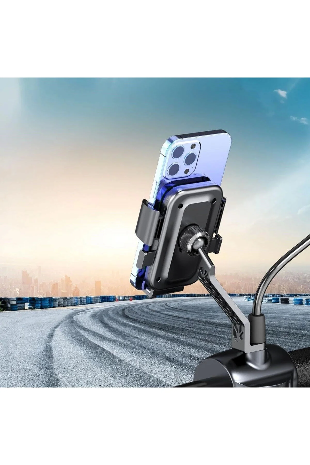 اینترکام نگهدارنده گوشی آینه دید عقب با قابلیت چرخش 360 درجه برای موتور سیکلت دوچرخه اسکوتر Epilons