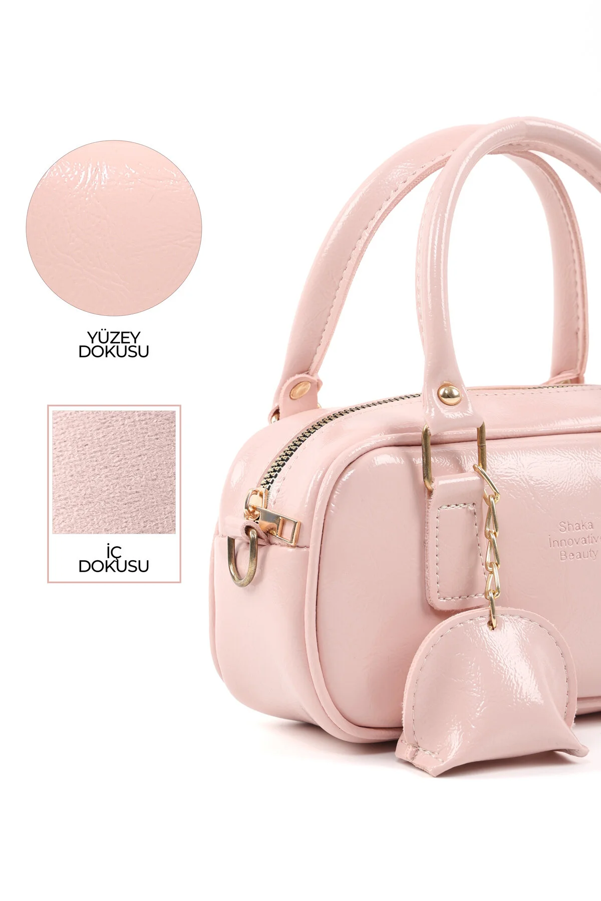 کیف شانه ای دستی بازو و چرم مصنوعی CANDY PINK SHK207 Shaka