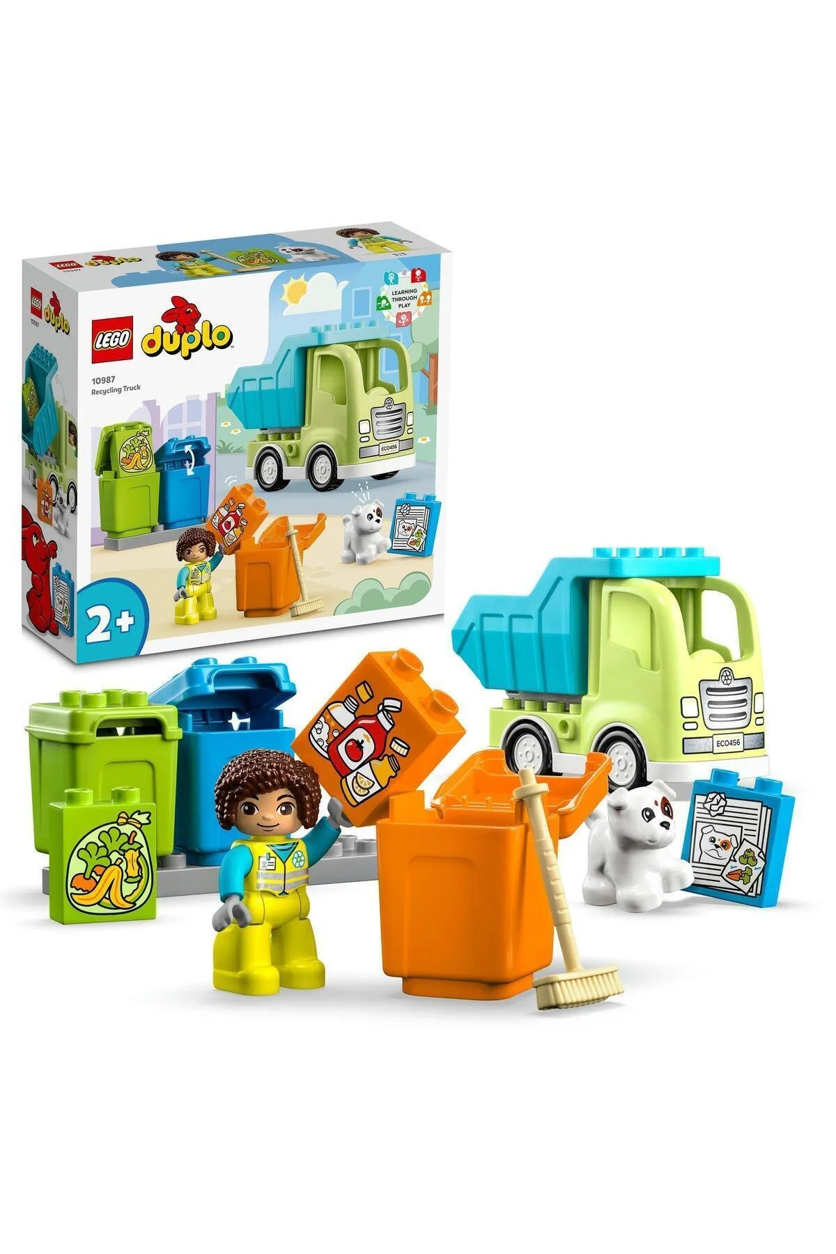 LEGO لگو ست ساختمانی کامیون بازیافت شهر 10987 (15 عدد)