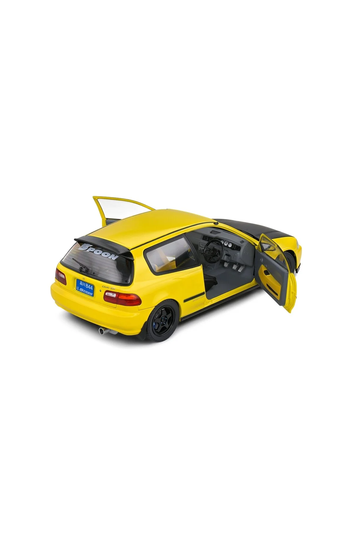 مدل خودرو SOLIDO 1 18 HONDA CIVIC EG6 نسخه قاشق کارناوال زرد 1991 Genel Markalar
