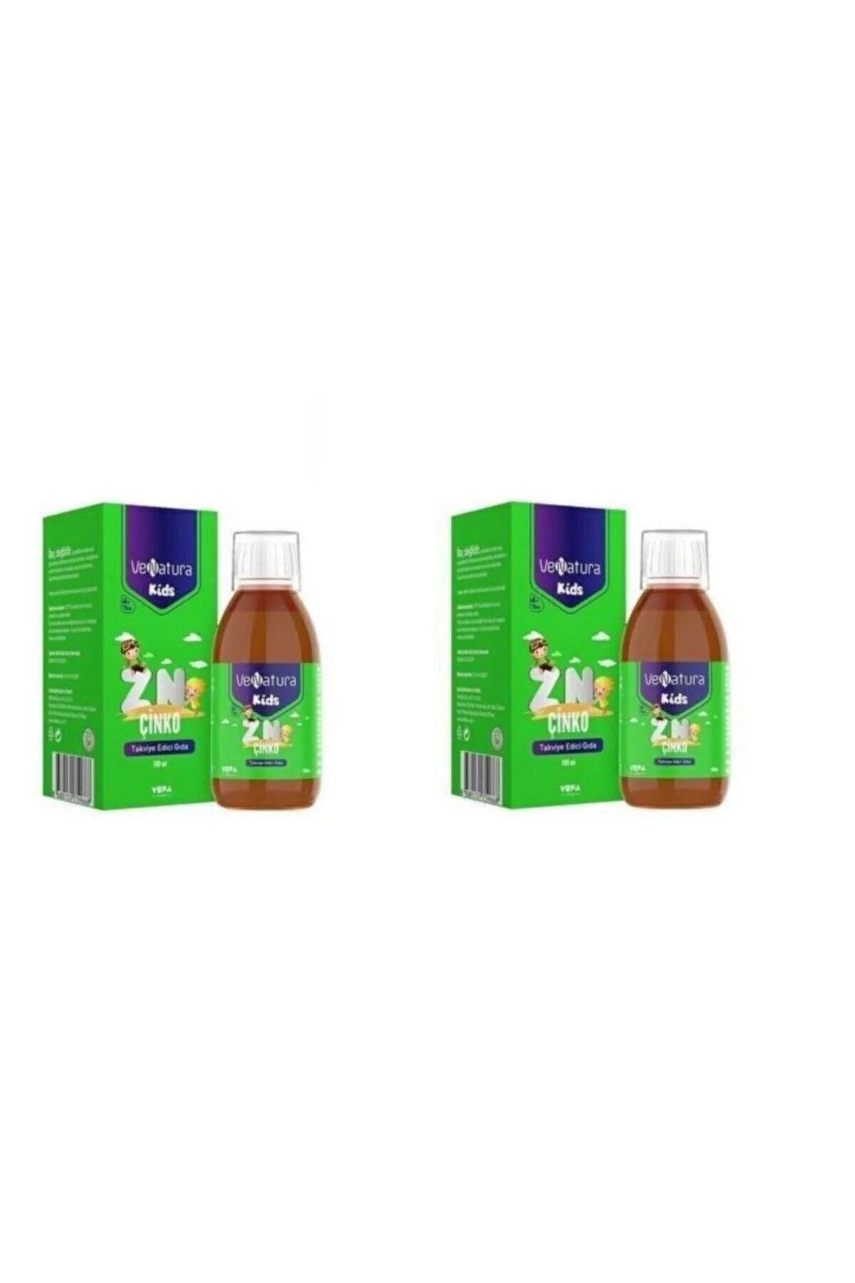 شربت زینک کودکان 100 میلی لیتر بسته 2 عددی واناتورا Venatura