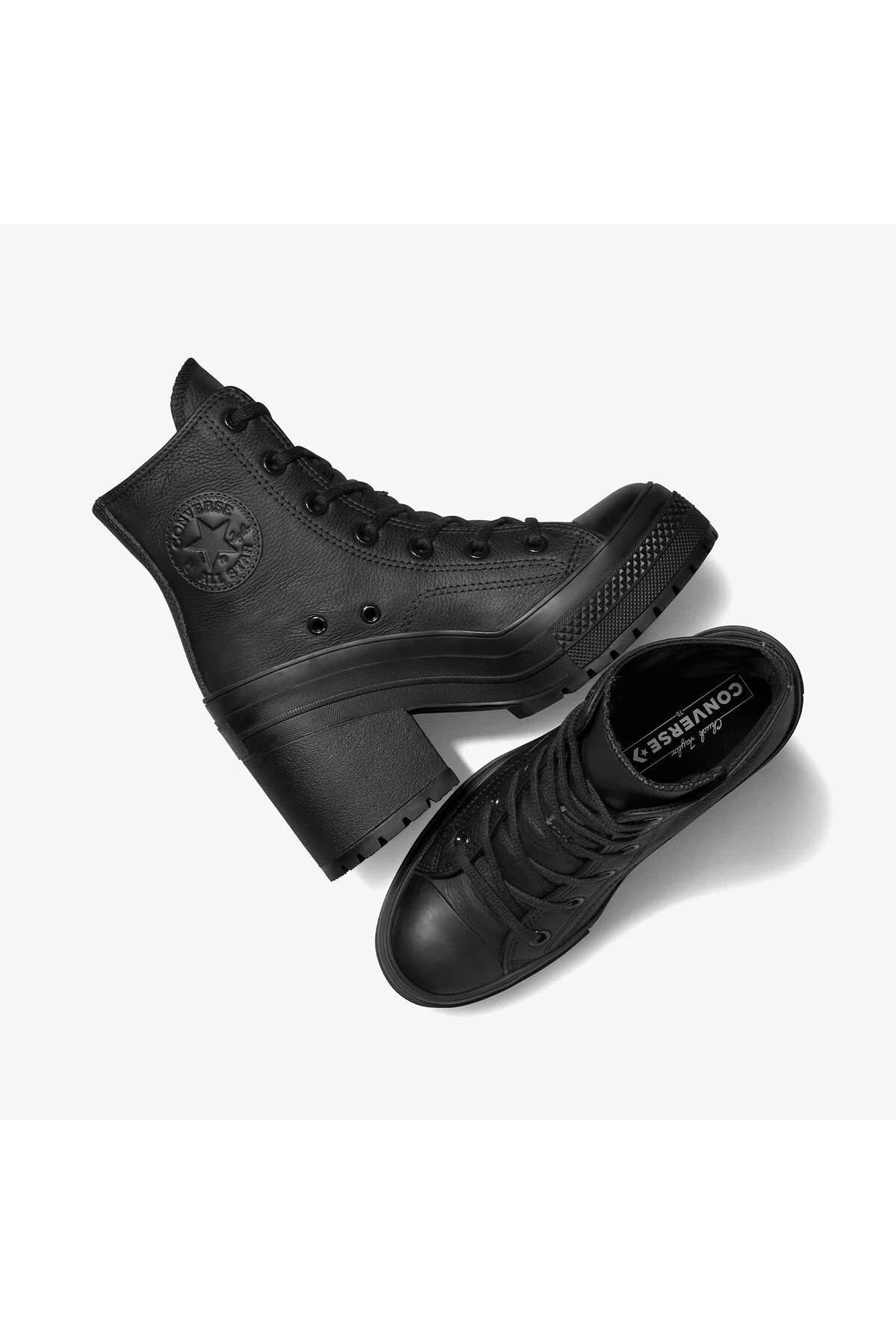 اسنیکر کفش ورزشی سکوی چرم مشکی یونیسکس چاک 70 دی لوکس کانورس Converse