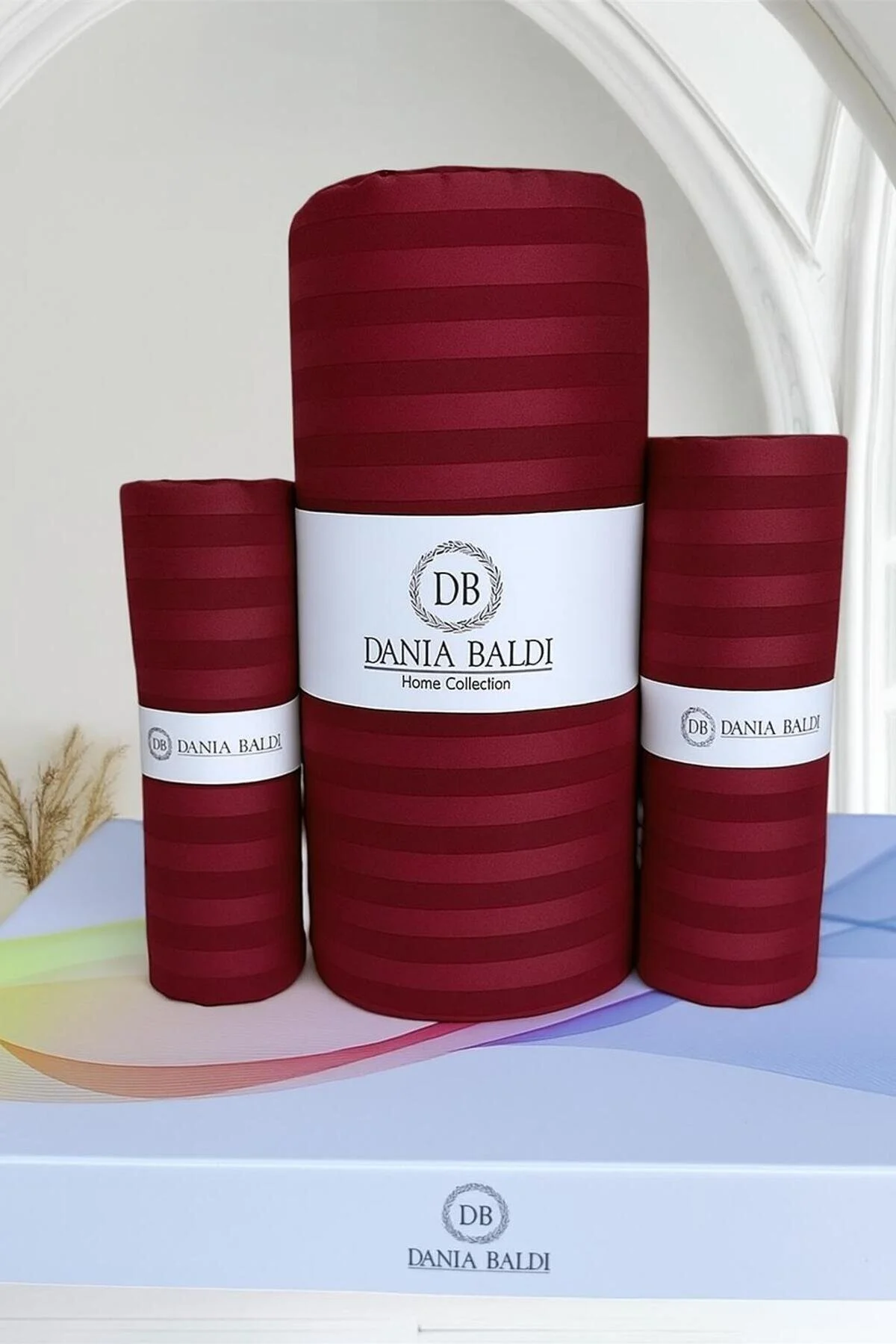ست ملحفه دو نفره مجموعه ورق های دوتایی ساتن پنبه DB DANLA BALDİ Home Collection