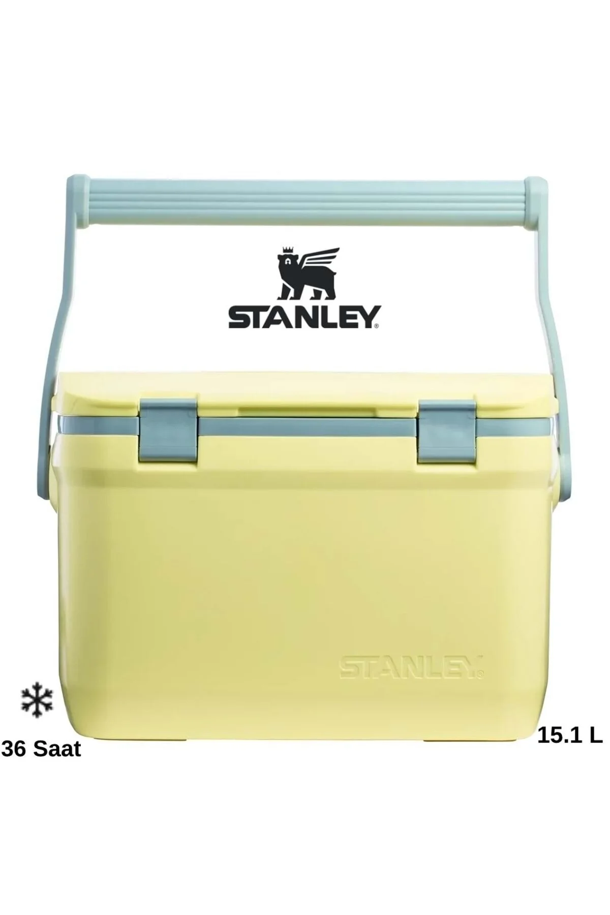 یخدان و کولر کمپ کیسه حرارتی کابینت ADVENTURE EASY CARRY OUTDOOR COOLER 15.1L بطری آب زرد رنگ استنلی Stanley