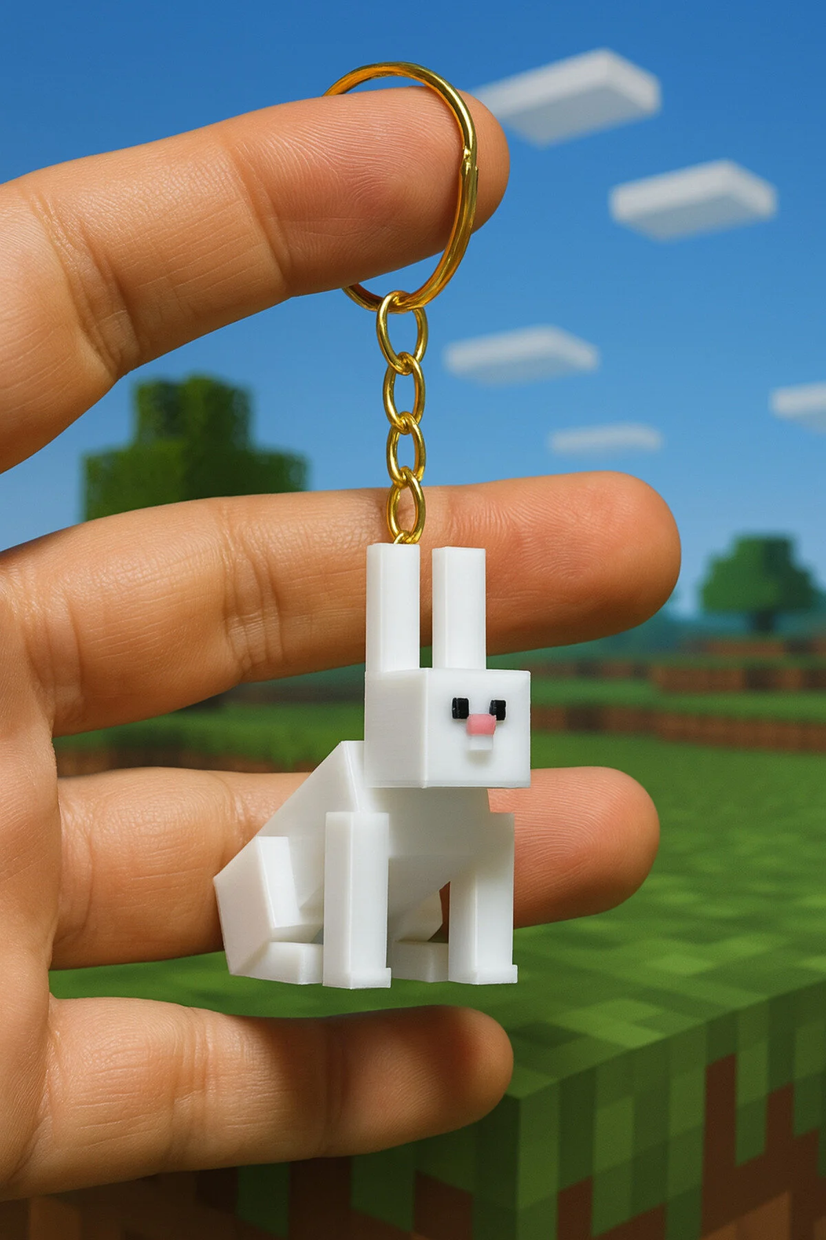 جاکلیدی و فیگور خرگوش MINECRAFT 4CM Store