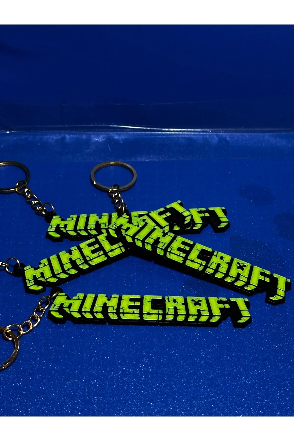 جاکلیدی و کیف جذاب سه بعدی با نوشته MINECRAFT 9 سانتی متر Store