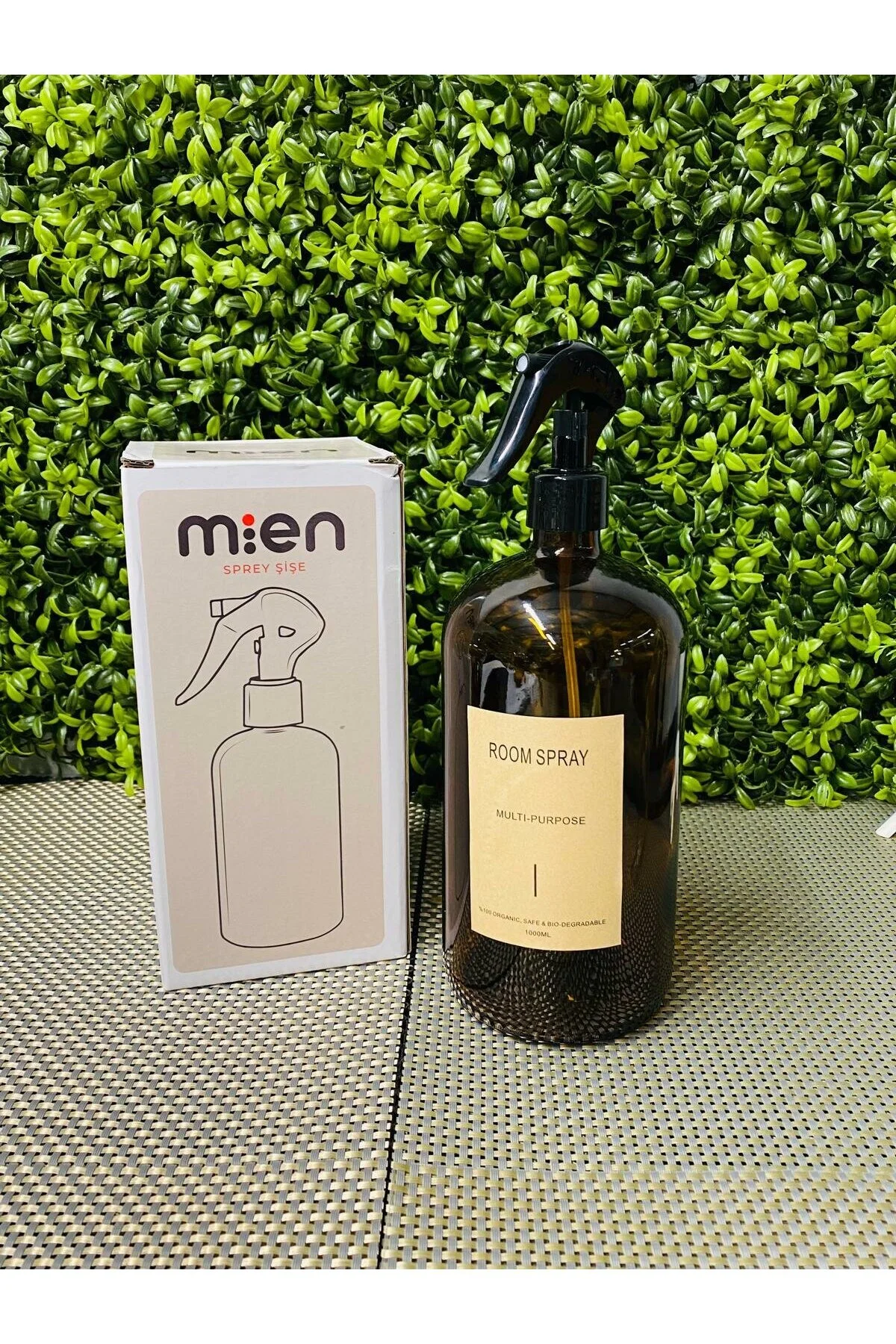 جعبه و مواد بسته بندی بطری اسپری چند کهربا 1000 میلی لیتر MİEN HOME
