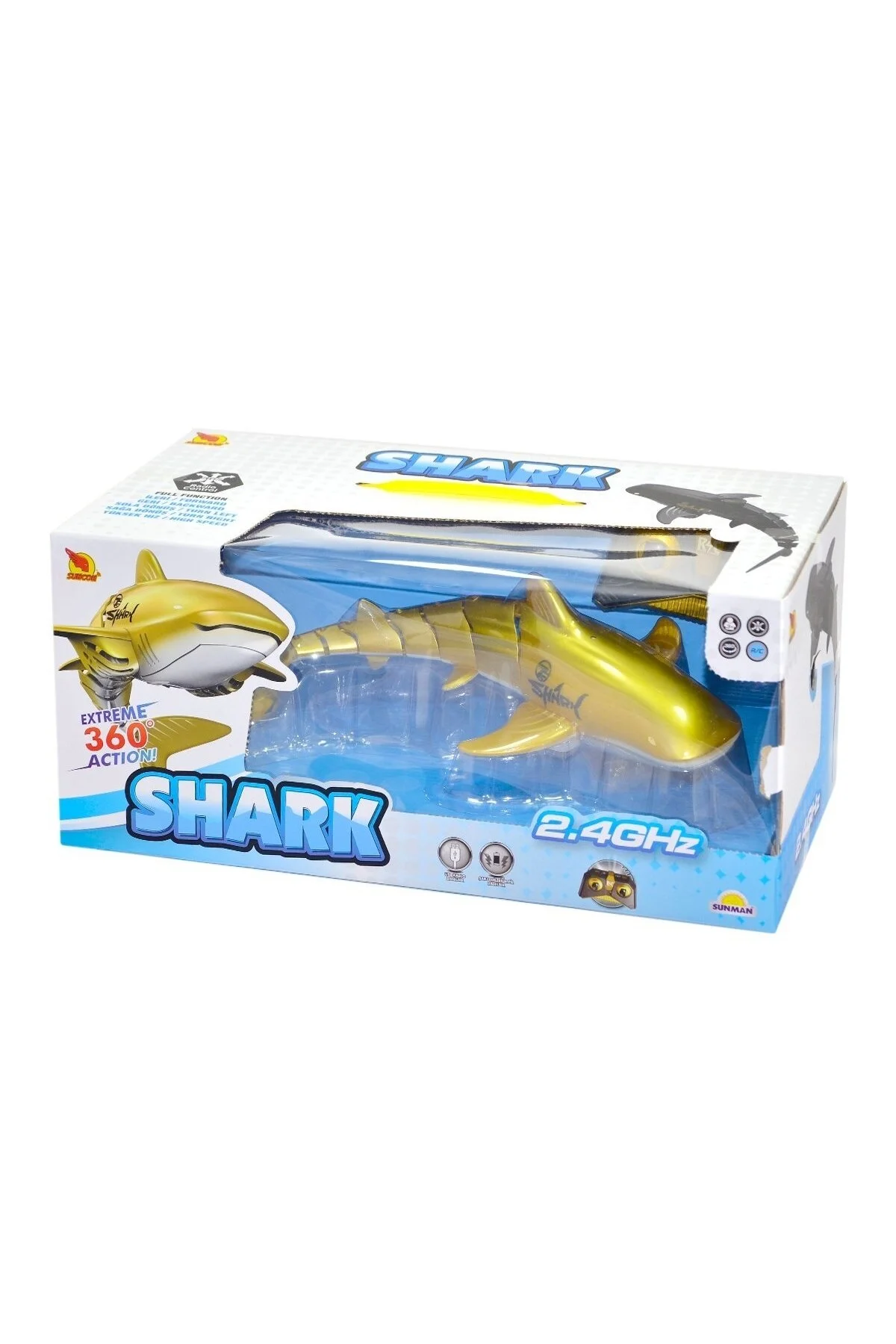 ربات هوشمند BFS NESSIWORLD 3327 REMOTE CONTROLLED SHARK RECHARGEABLE 30 CM SUNMAN از ترکیه Genel Markalar