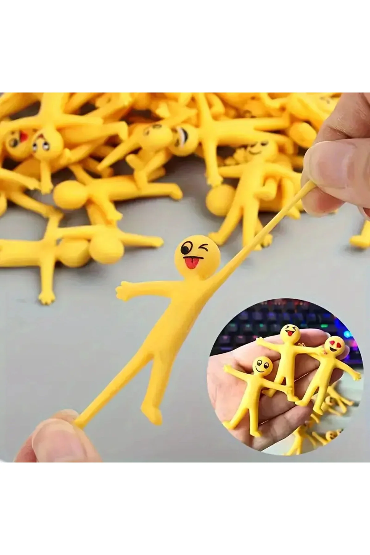 اسباب بازی های فیگور دیگر STICKMAN انعطاف پذیر KIDDO 4 شخصیت مختلف dukart