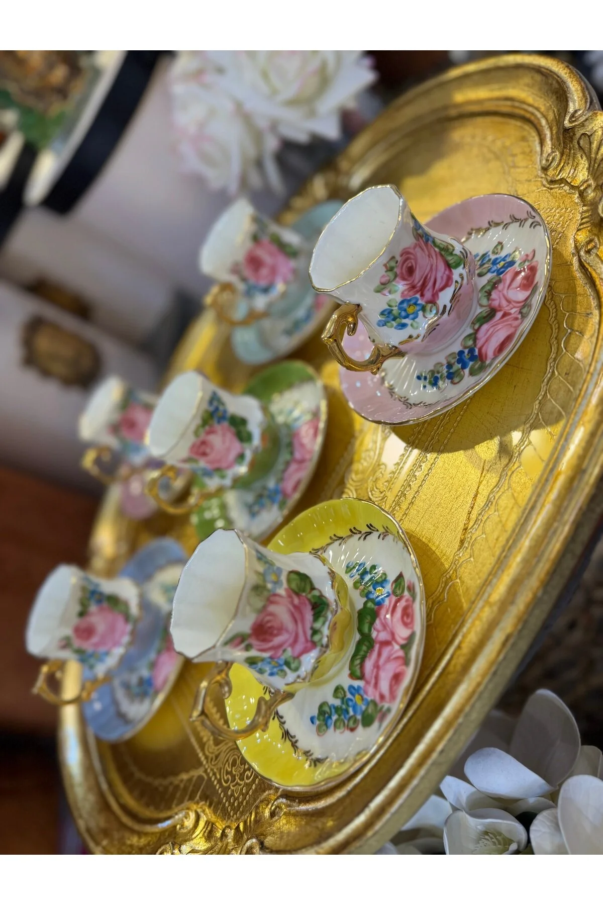 فنجان قهوه ESTERHOMEDECOR 6 PERSON PAINTING CUPFIFE Handmade