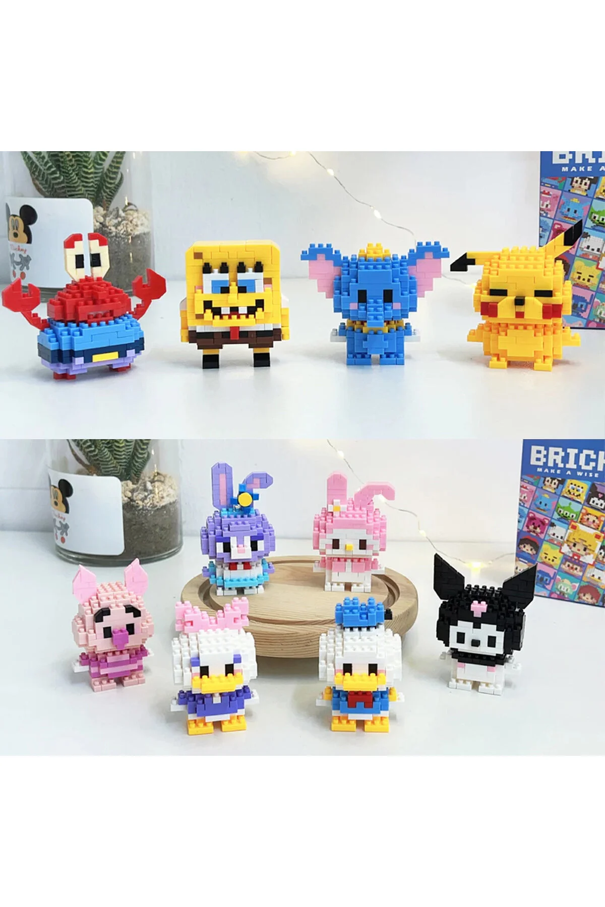 پازل سه بعدی | PINKYDAY DAISY DUCK – مجموعه مینی بلوک با هدیه شگفت انگیز SUNSTER COMPANY™ 137 قطعه Bricks