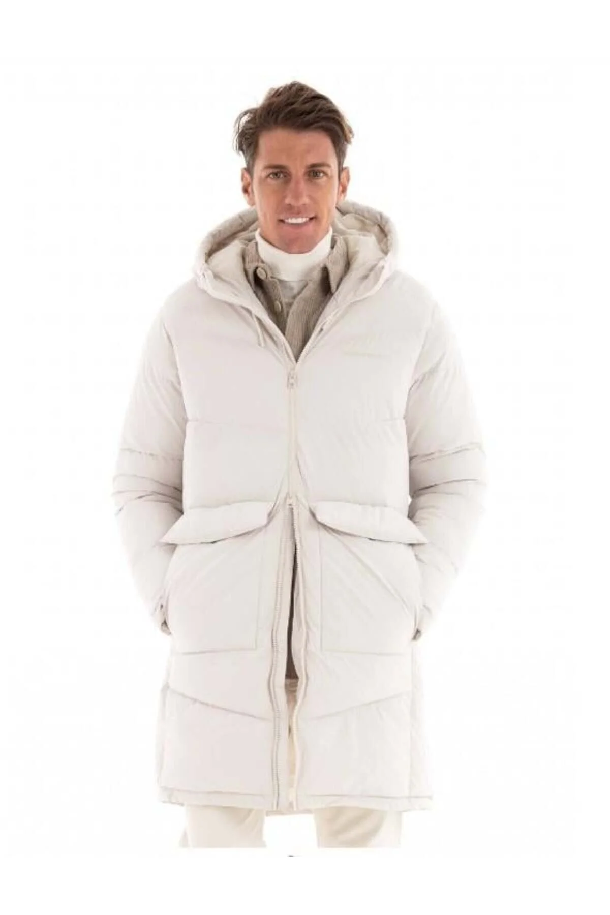 کاپشن سفید مردانه Jack Jones کت Jorvesterbro Long Puffer Sn Jack & Jones