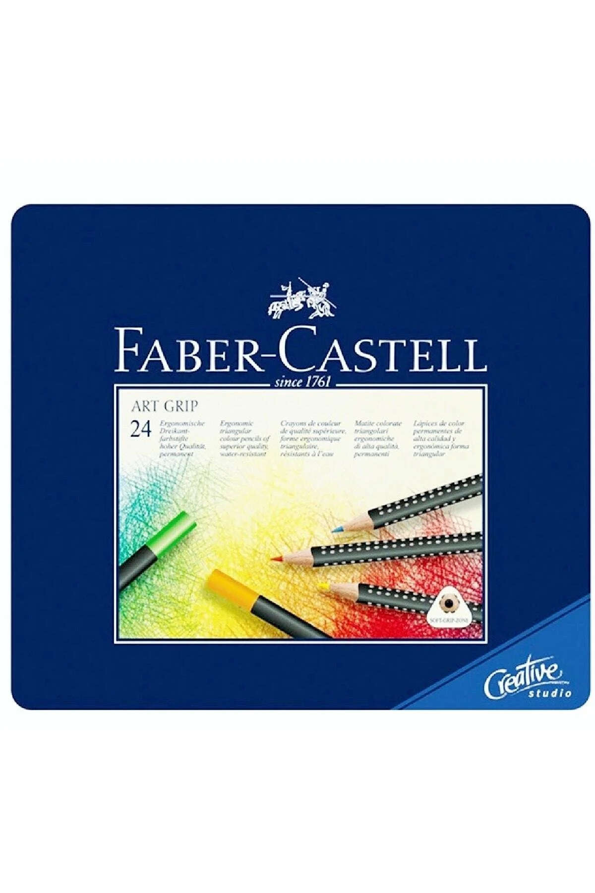 Faber Castell Faber Art Grip 24 Colors Cryons Creative Studio 3,3 mm