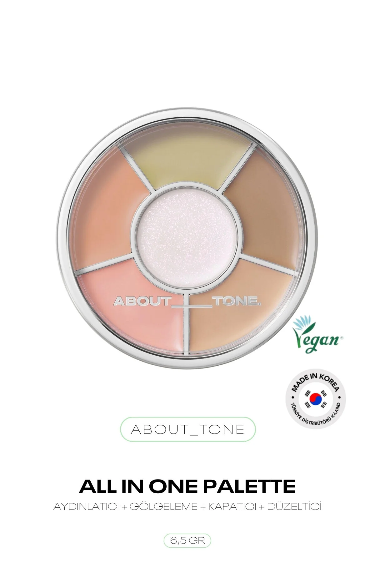 ست آرایشی پالت تصحیح رنگ 5 درباره تون طراحی چند ABOUT TONE