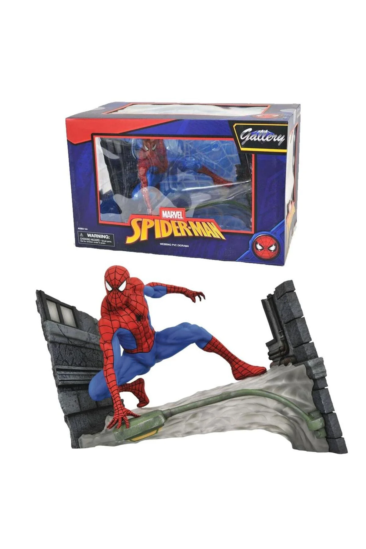 فیگور کمیک مرد عنکبوتی گالری DIAMOND MARVEL WEBBING PVC DIORAMA 18CM Diamond Select