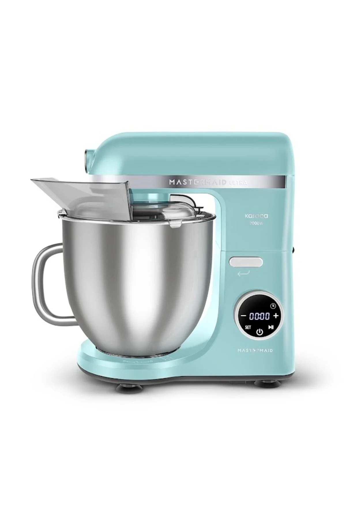میکسر و ست دستگاه خمیر MASTERMAID CHEF ULTRA D2000W با نمایشگر دیجیتال TIFFANY 7L اورجینال Karaca