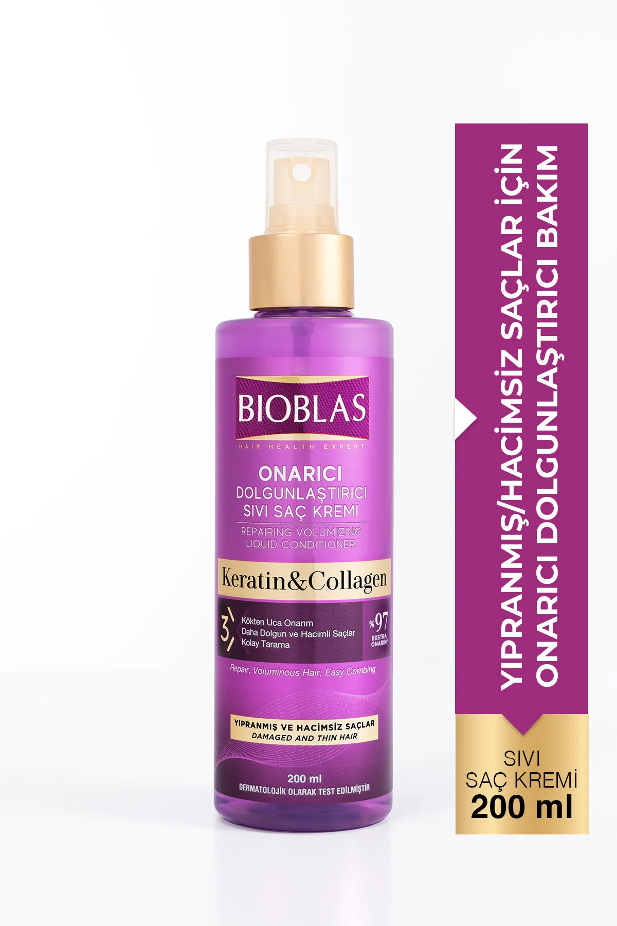 Bioblas کرم موی مایع با کلاژن و کراتین ۲۰۰ میلی لیتر
