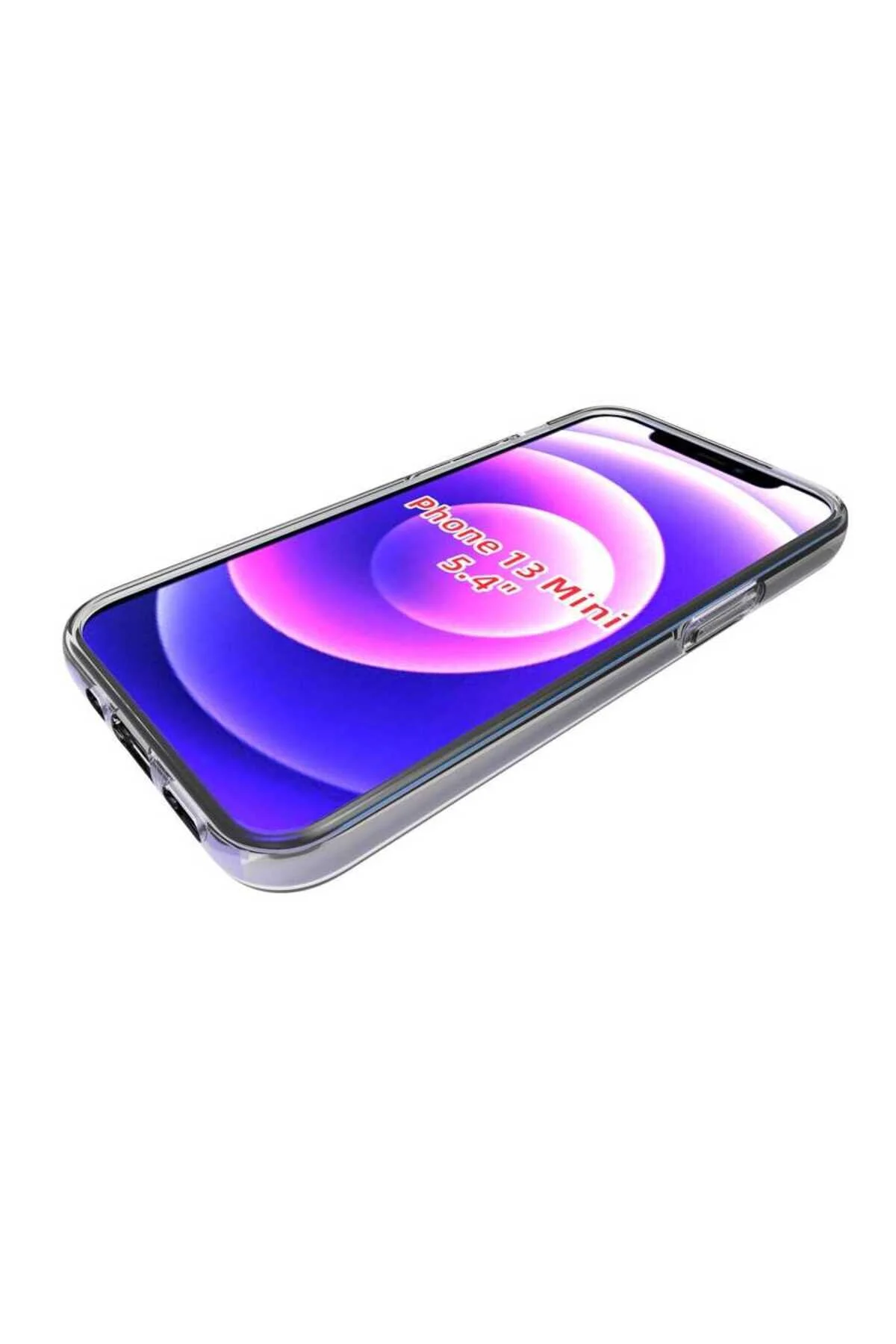 کاور و قاب IPHONE 13 MINI سازگار با SUPER SILICONE CASE بی رنگ Cep Plus