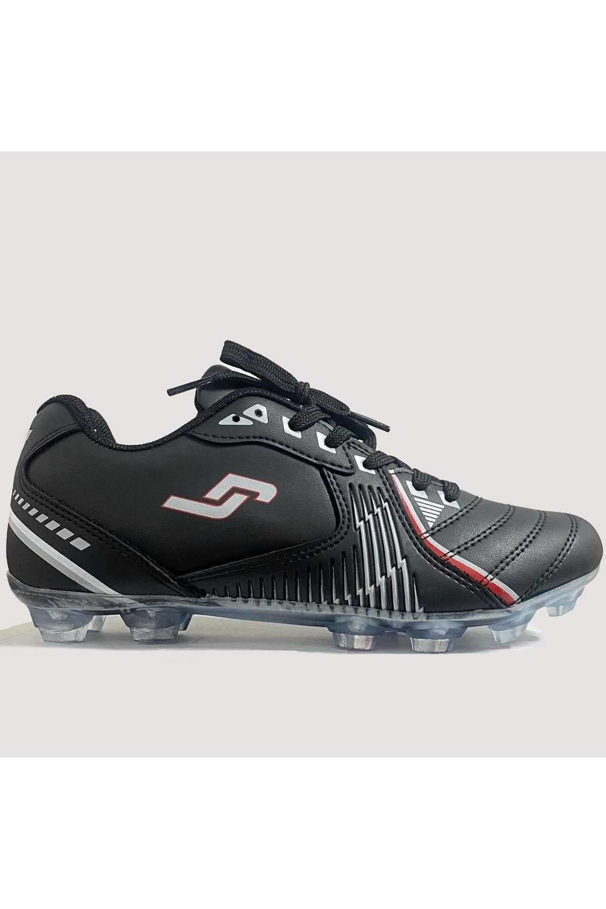 کفش چمن مصنوعی داخلی مشکی مردانه و زنانه 28220 Red Turf Astroturf فوتبال Jump