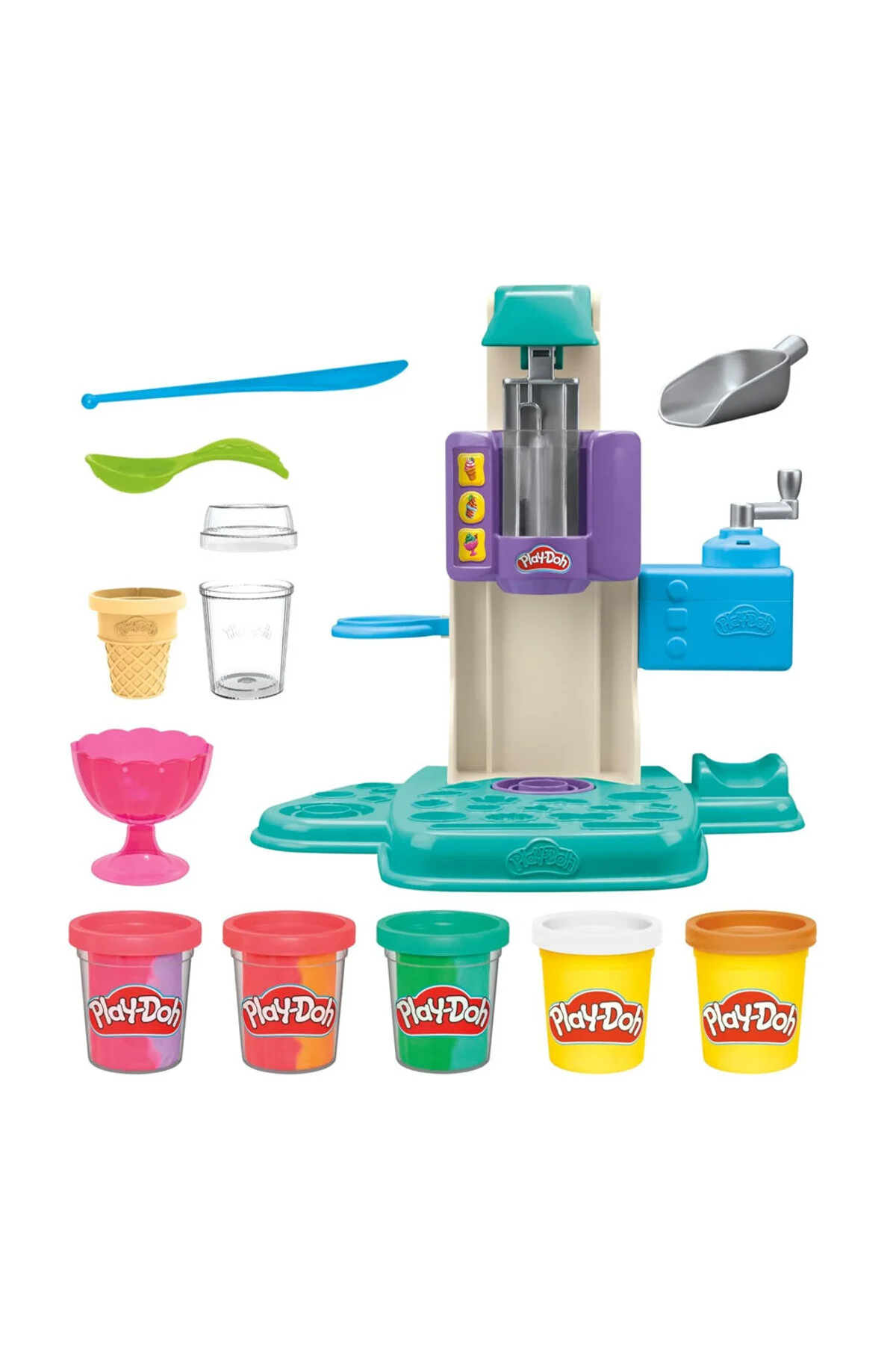 خمیر بازی PLAY DOH رنگین کمان SWRL ICECREAM PLYS F4186 Hasbro