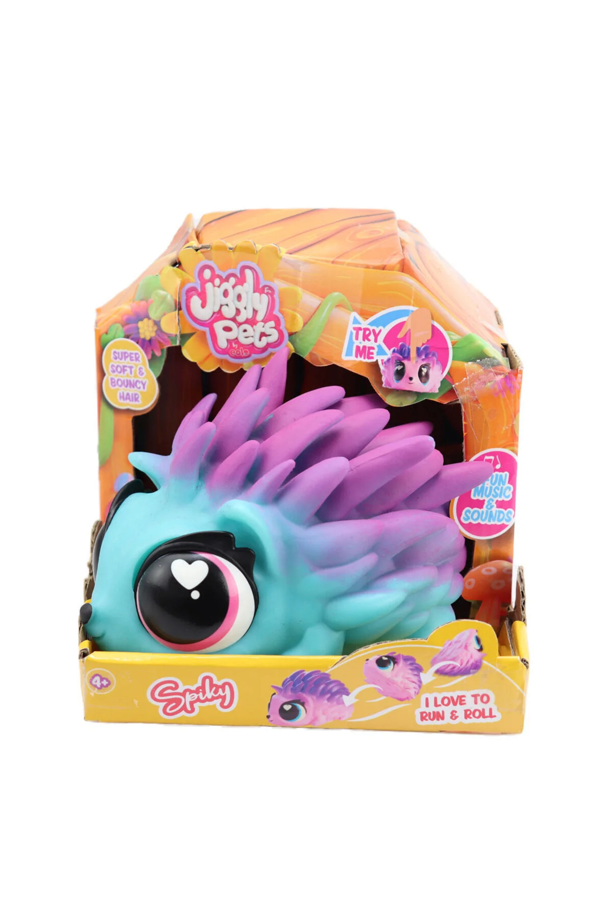 عروسک های پارچه ای JGG02200 JIGGLY PETS VOICE BLUE HEDGEHOG JP015 PI GIOCHI PREZIOSI
