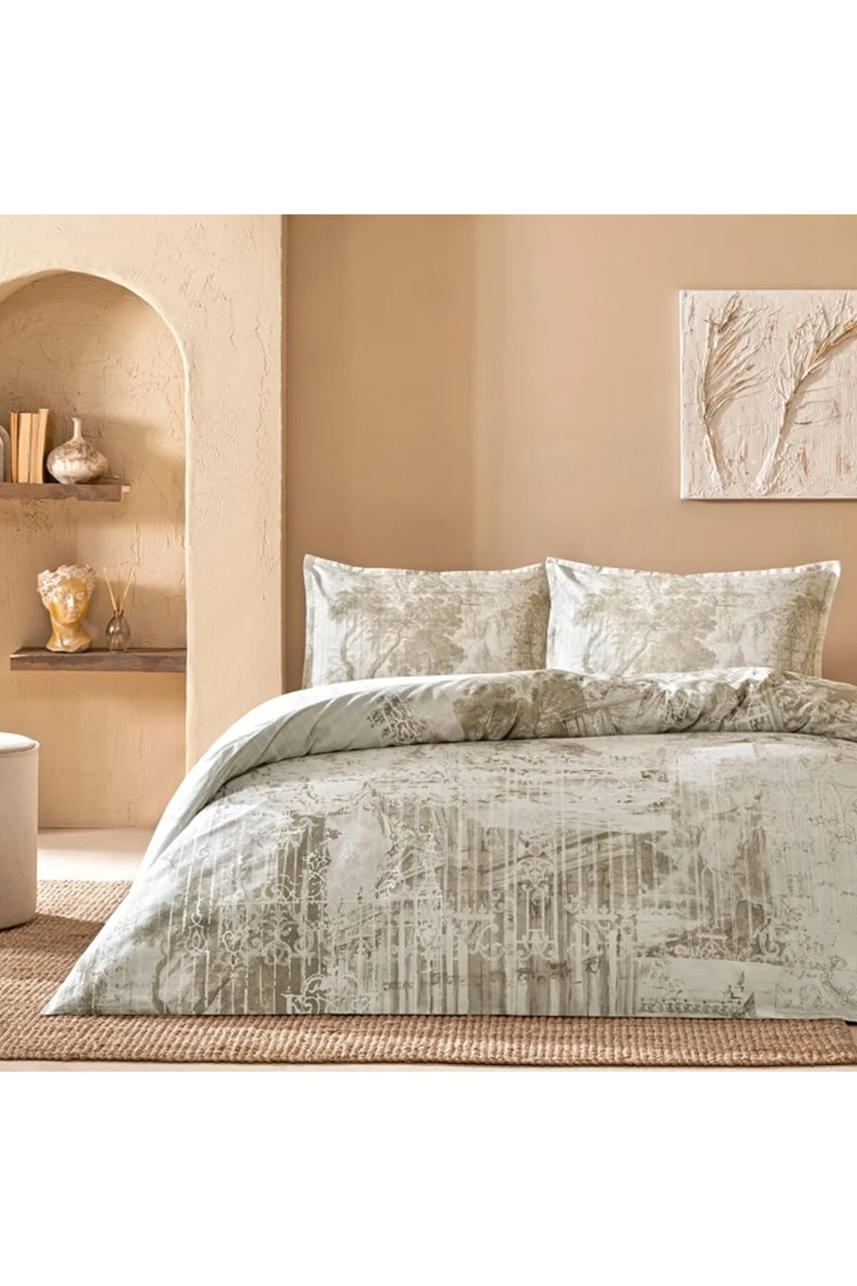 کاور لحاف یک نفره خاکستری SC اورجینال Linens