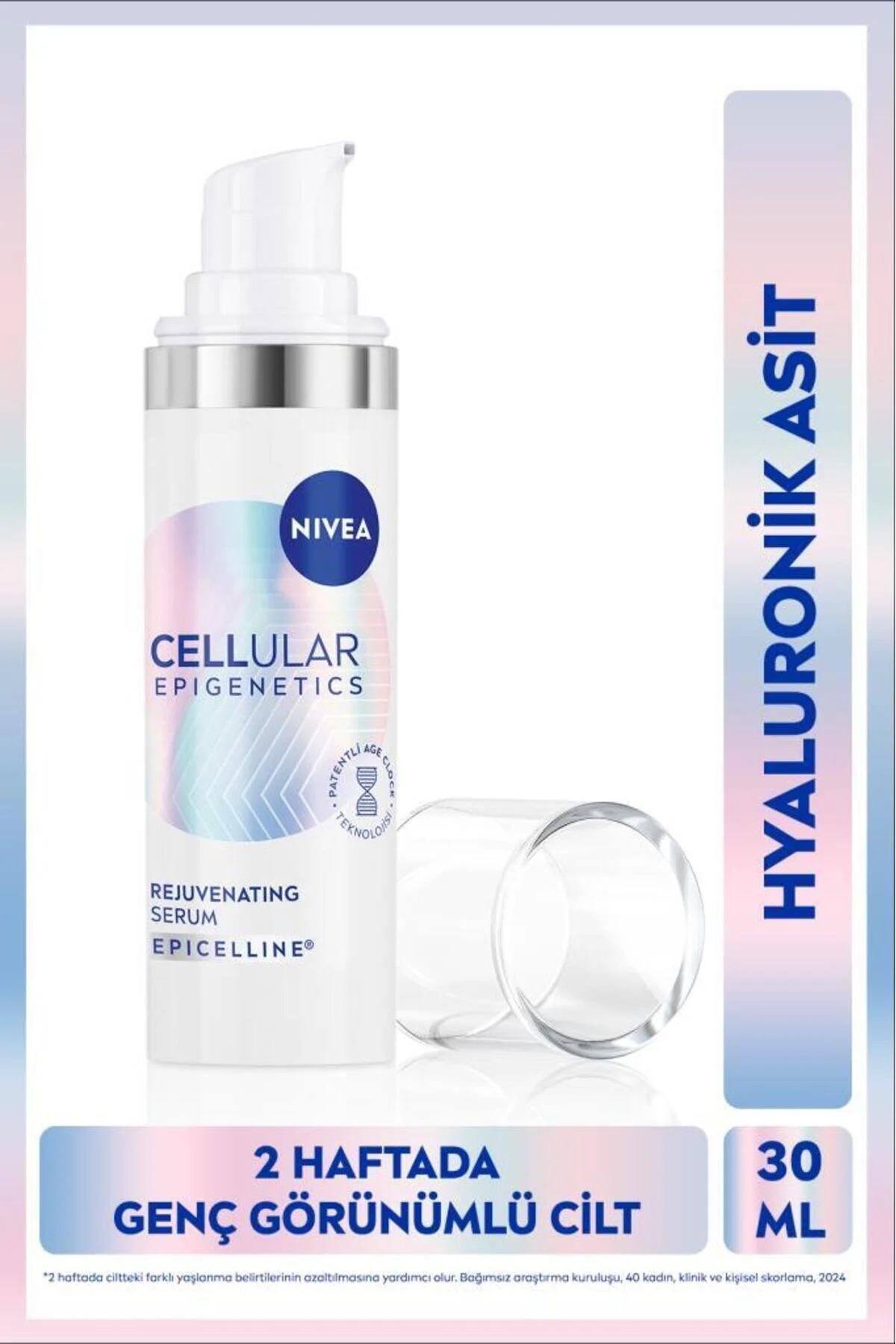 سرم پوست سلولی اپی ژنتیک جوان کننده ضد پیری 30 میلی لیتری پرکننده هیالورونیک اسید NIVEA