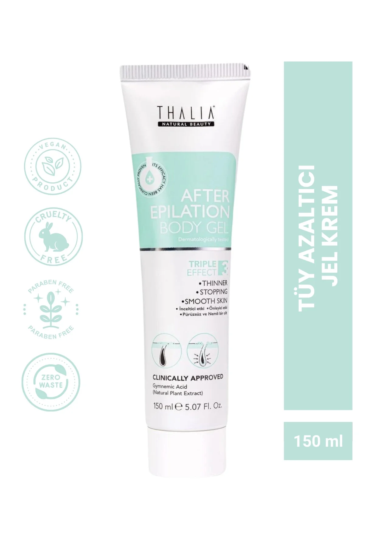 کرم موبر ژل کاهش دهنده مو 150 میل قابل مشاهده با استفاده منظم Thalia