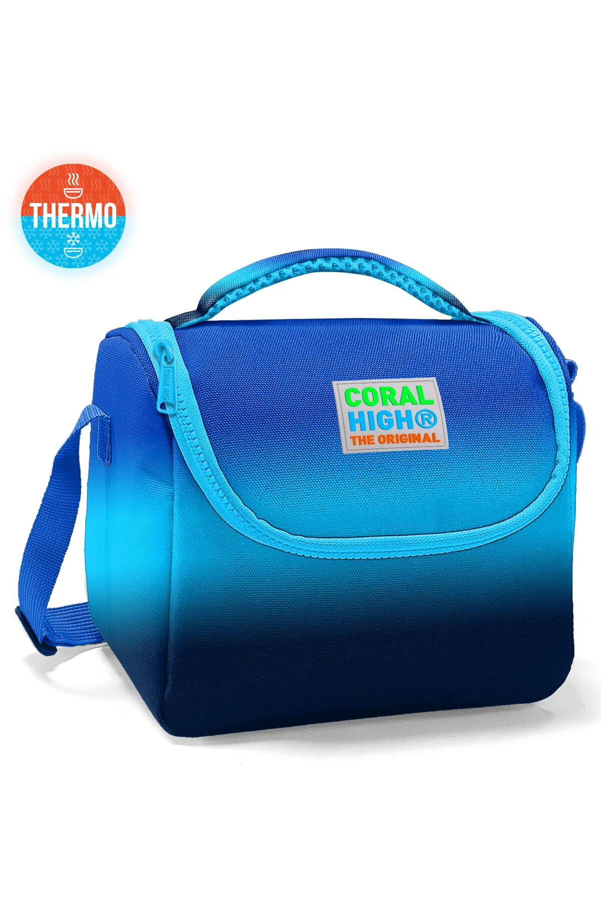 کیف ناهار جعبه 11745 KIDS آبی تیره با تغییر رنگ ترمو Coral High