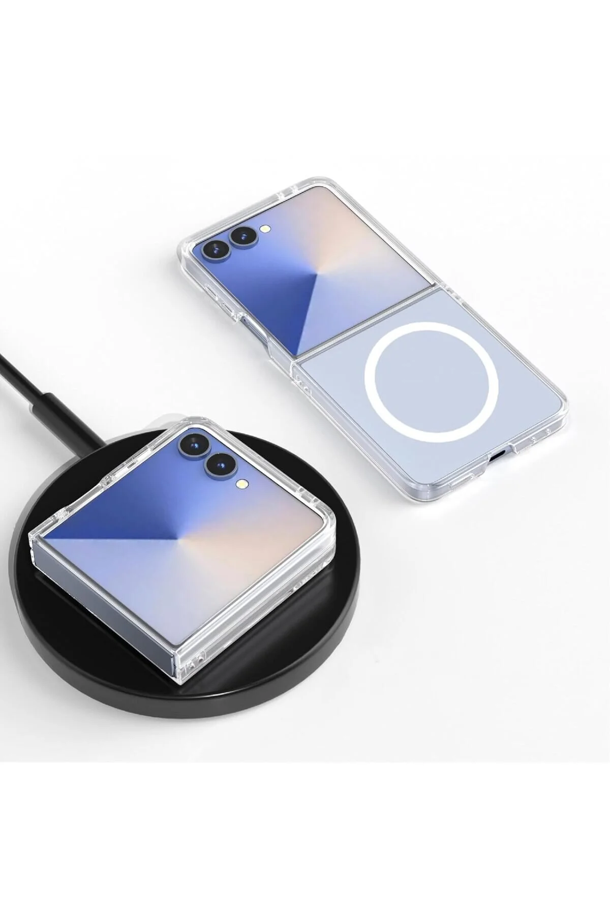 کاور و قاب سامسونگ GALAXY Z FLIP 7 CASE M شارژ شفاف سخت رایانه خلاصه Fogy
