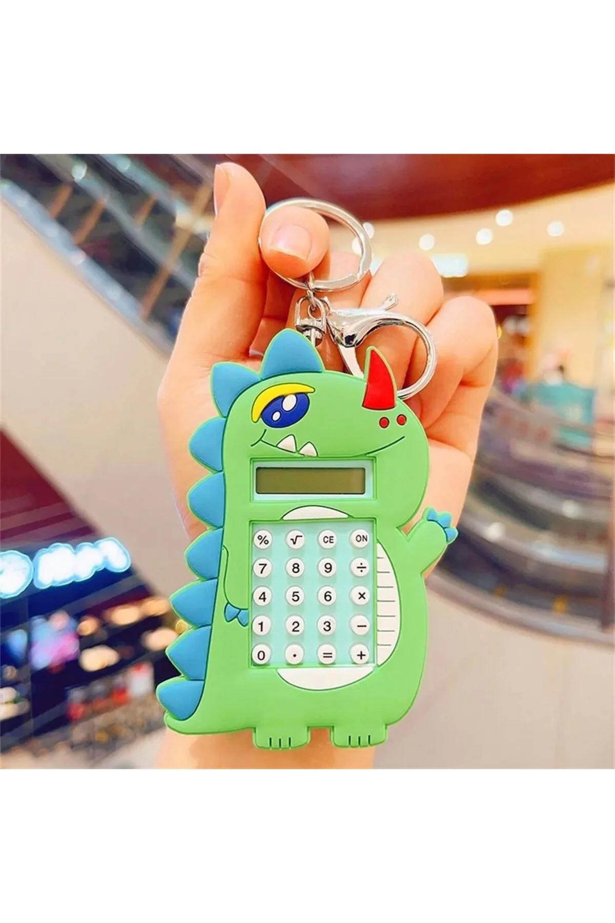 جلیقه کلید ماشین حساب DINO MINI KEYCHAIN با بازی ماز خاکی Babyklas