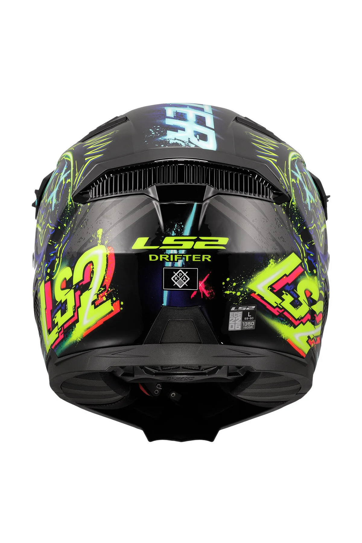 کلاه کاسکت موتورسیکلت ایمنی BLACK BLUE DRIFTER LS2