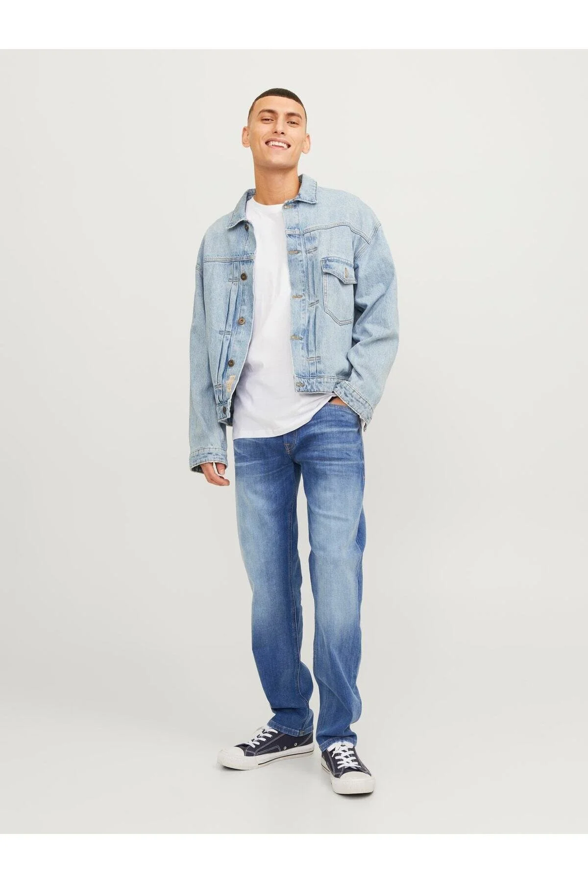 شلوار جین آبی مردانه جک اند جونز Jack Jones برند دانمارک Jack & Jones