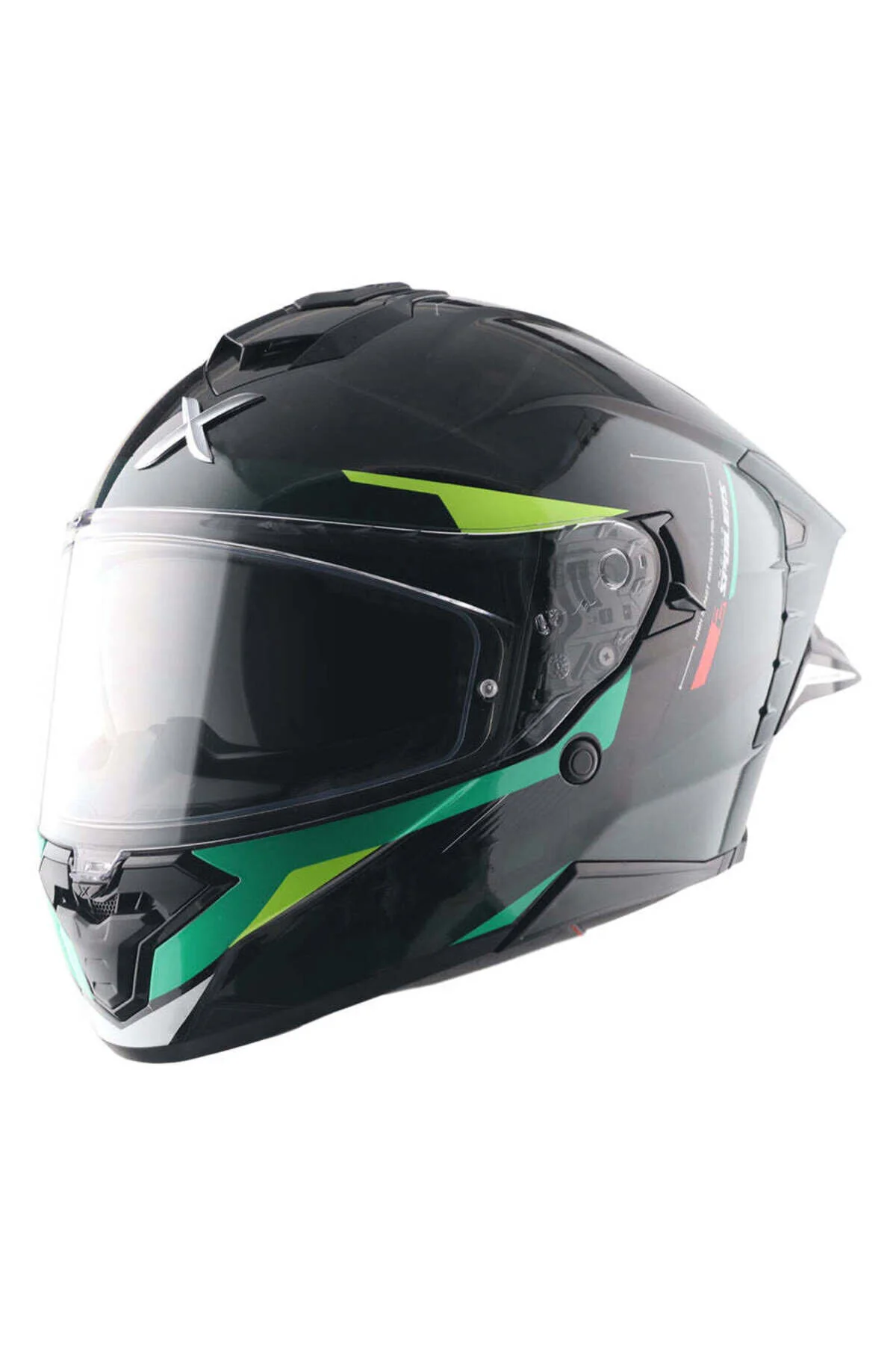 کلاه کاسکت موتورسیکلت چهره کامل کریپتیک BRUTALE GREEN BLACK AXOR