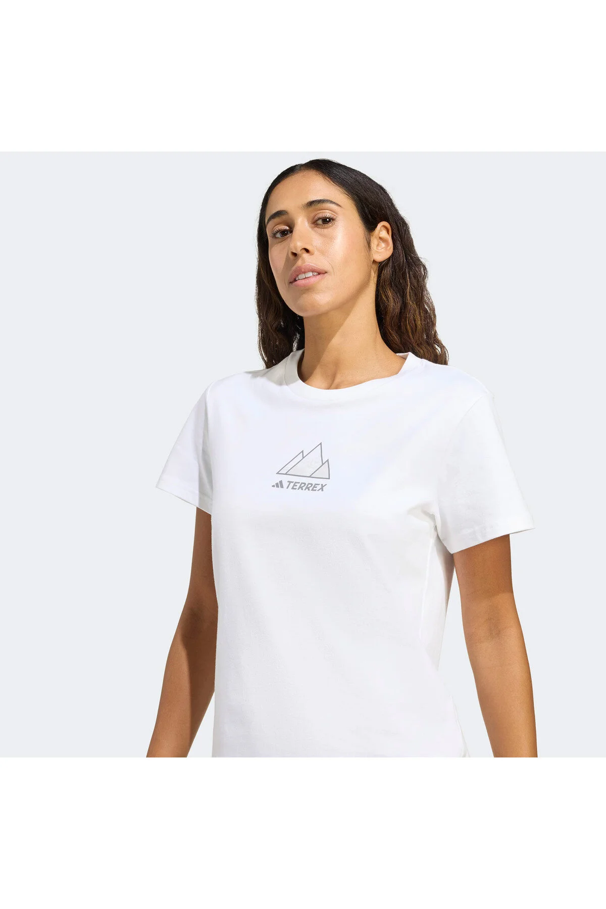 زنانه تی شرت پیاده روی سفید بانوان ورزشکار آدیداس adidas