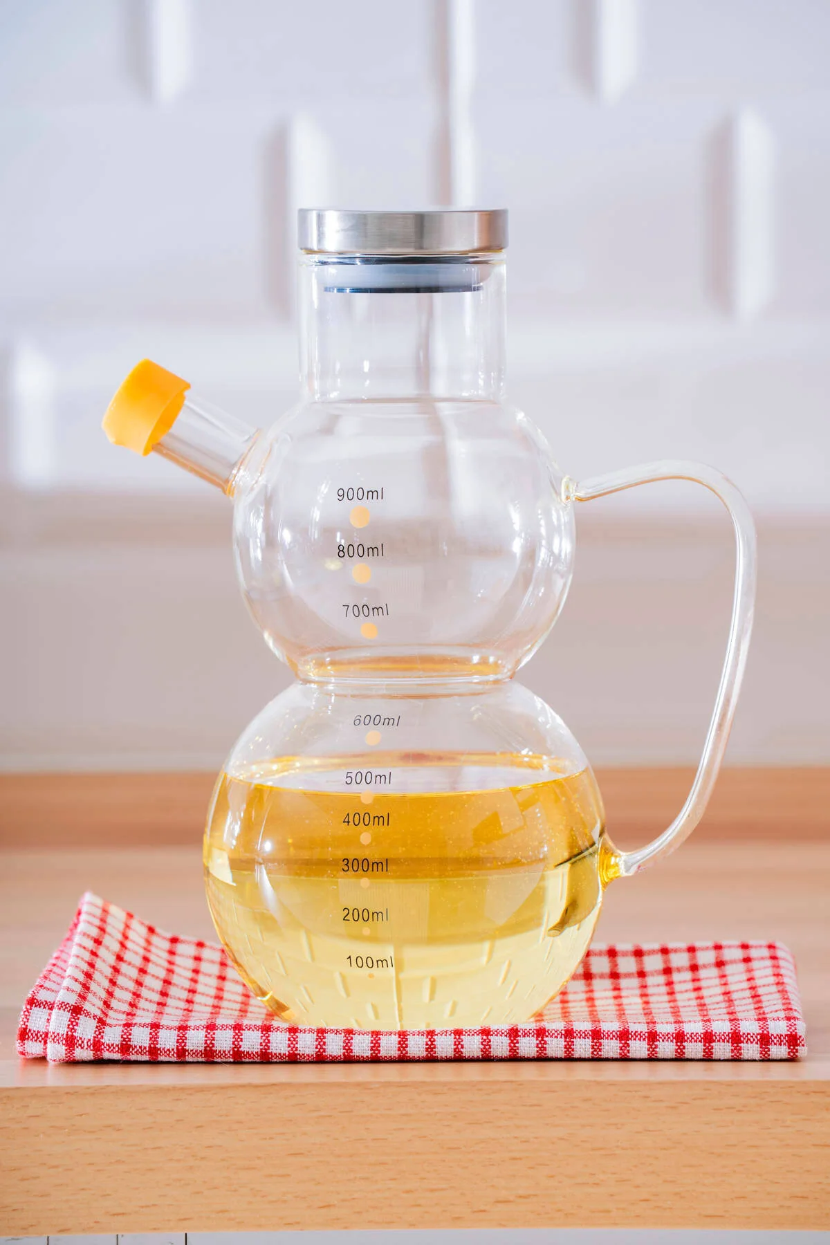 ظرف روغن شیشه ای لونو 900 میلی لیتر ACAR